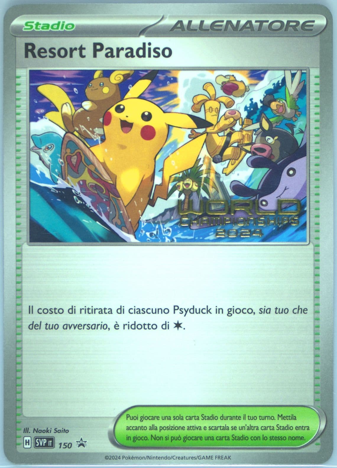 Paradise Resort World Championships 2024 (150) 2024 Pokemon Italian Svp It-SV Black Star Promo
