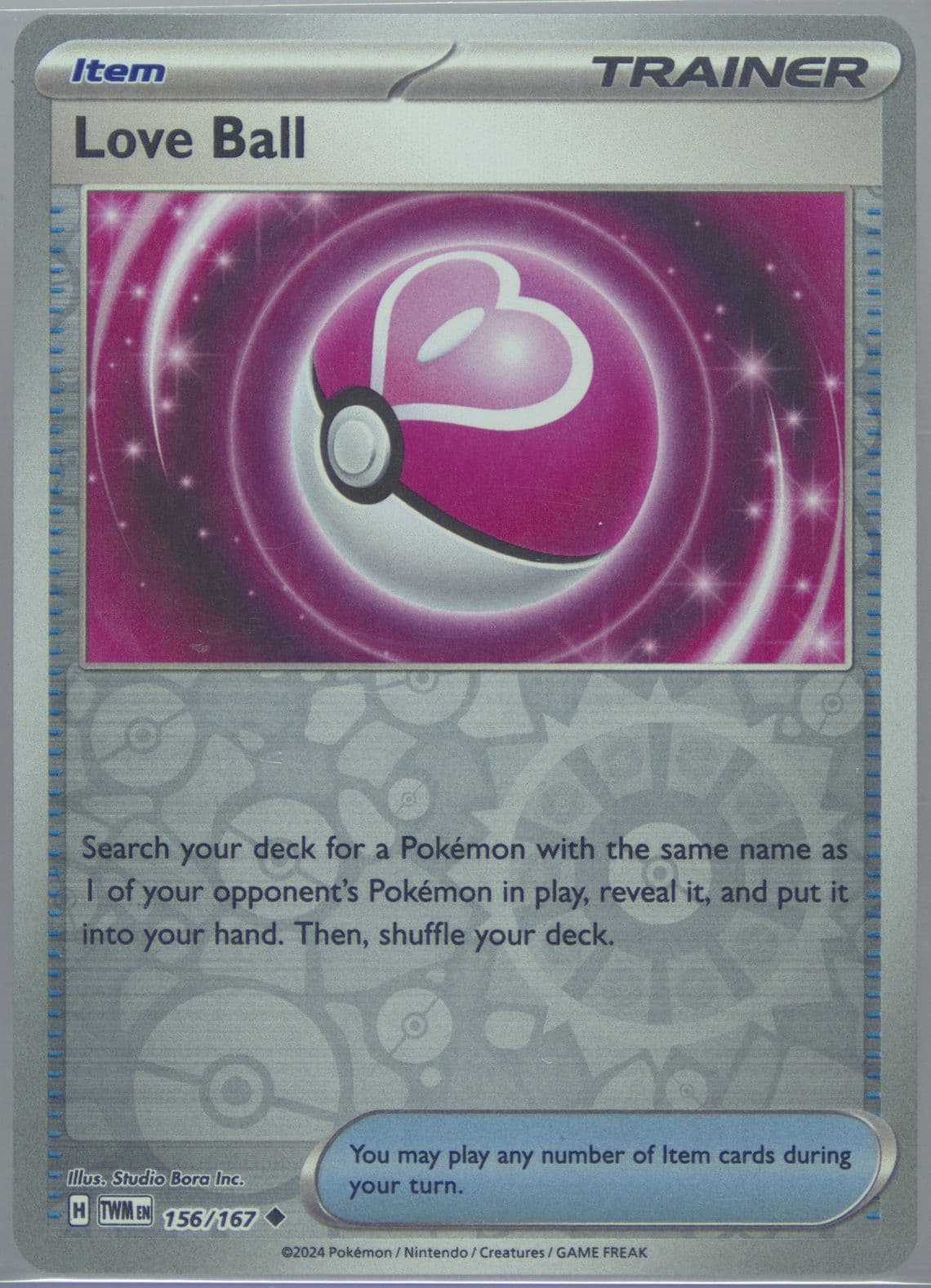 Love Ball Reverse Holo (156) 2024 Pokemon Twm EN-Twilight Masquerade