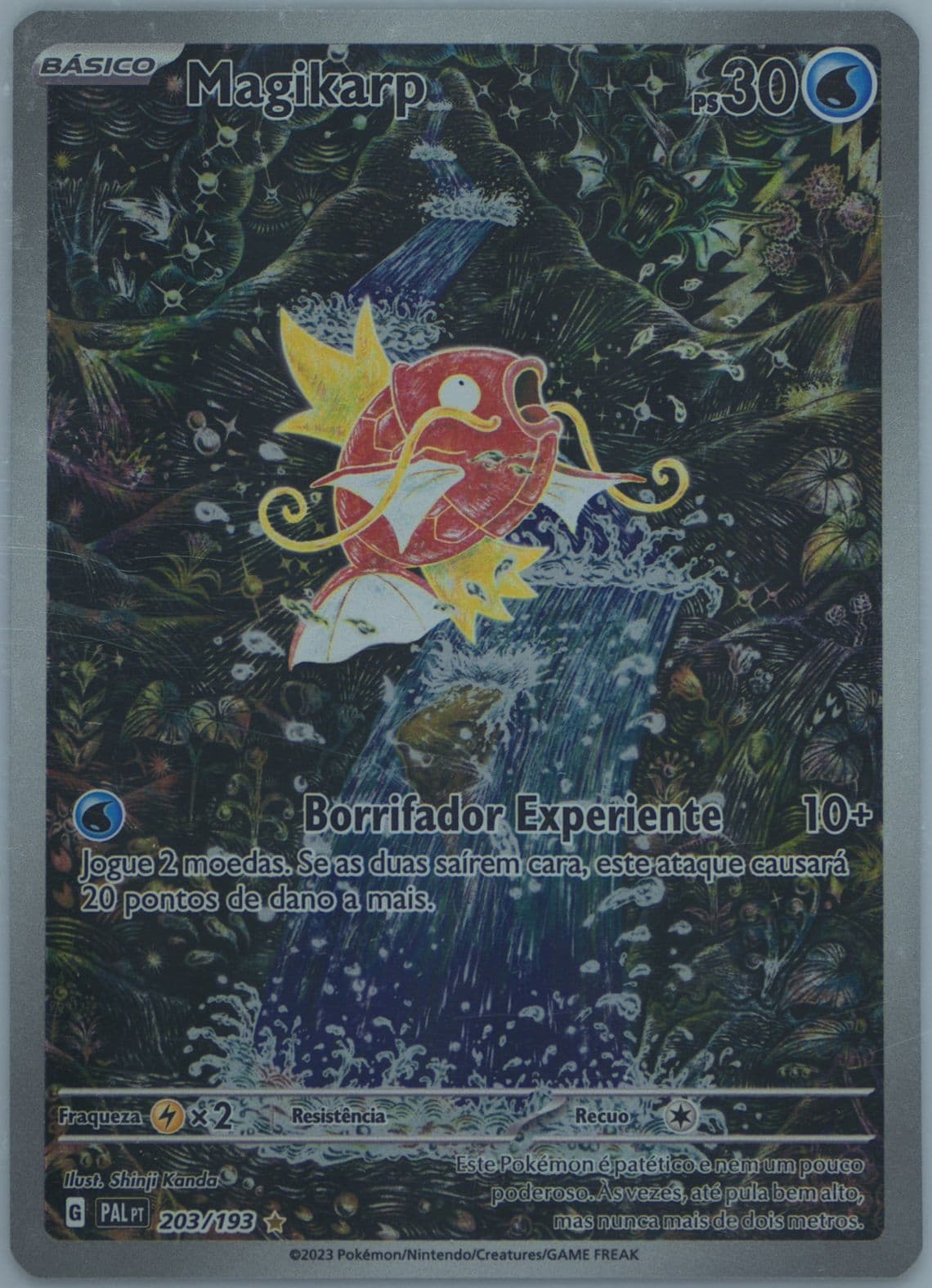 Magikarp Illustration Rare (203) 2023 Pokemon Portuguese Pal PT-Paldea Evolved