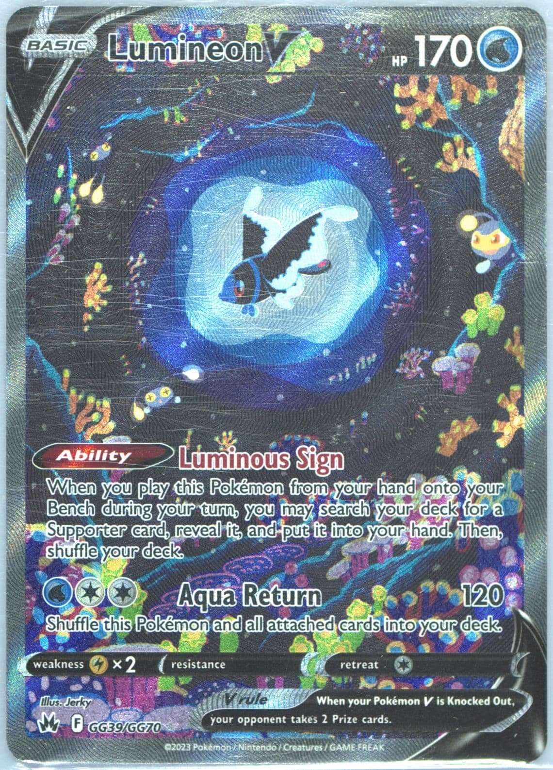 Lumineon V Special Art Rare (157) 2024 Pokemon Simplified Chinese Cs5b C-Gallant Galaxy: Brave