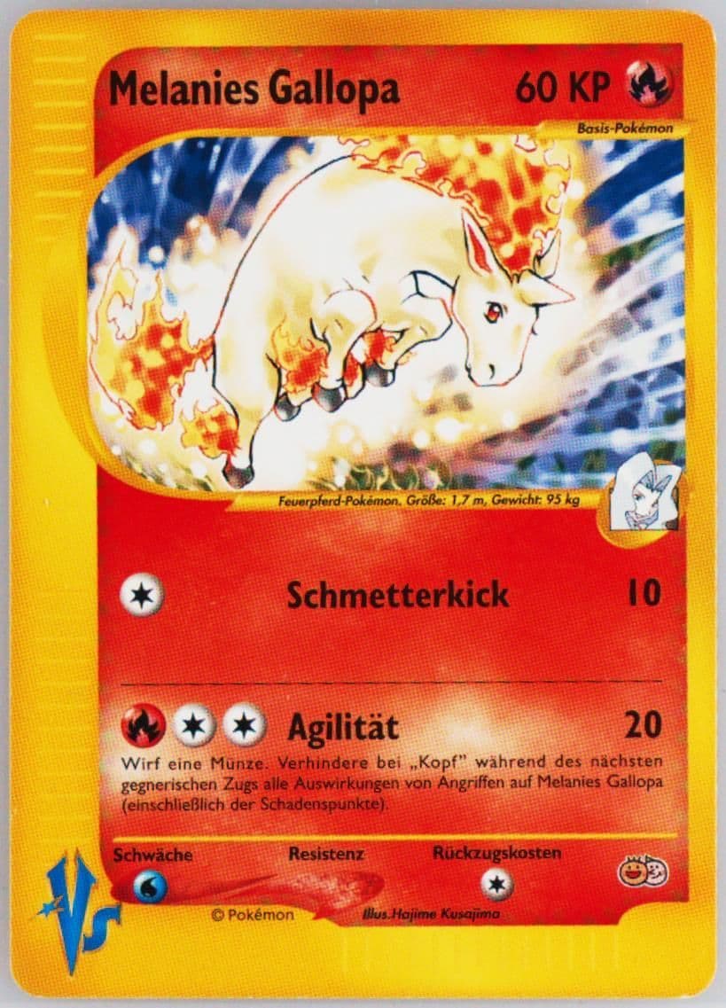 Karen's Rapidash German 2001-2002 Pokemon Tropical Mega Battle