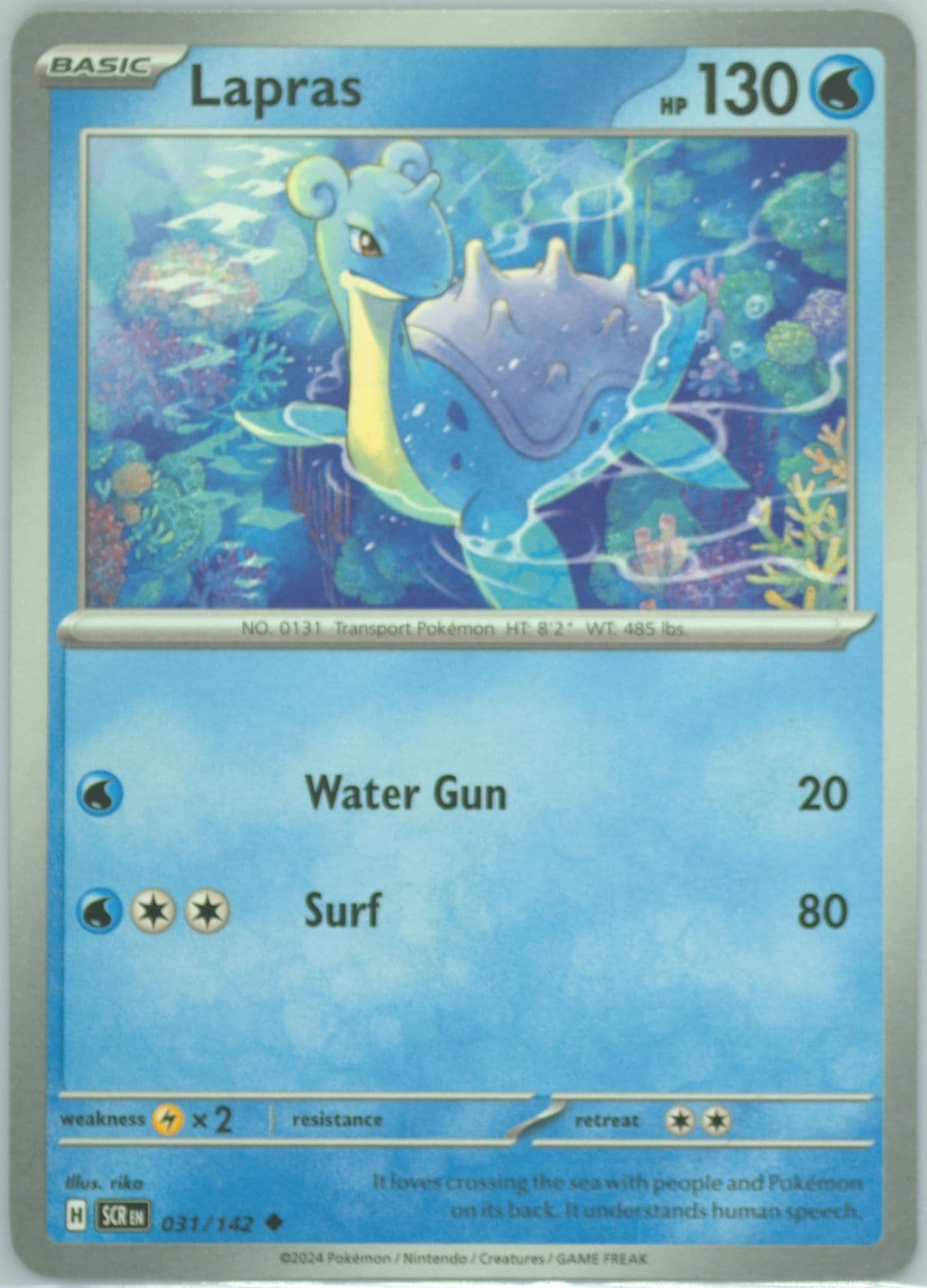 Lapras (031) 2024 Pokemon Scr EN-Stellar Crown