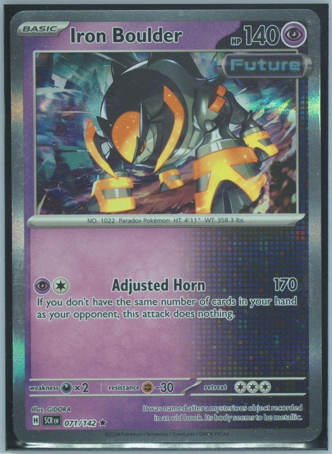 Iron Boulder (071) 2024 Pokemon Scr EN-Stellar Crown