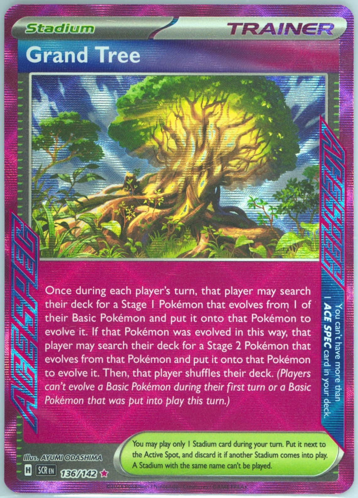 Grand Tree (136) 2024 Pokemon Scr EN-Stellar Crown