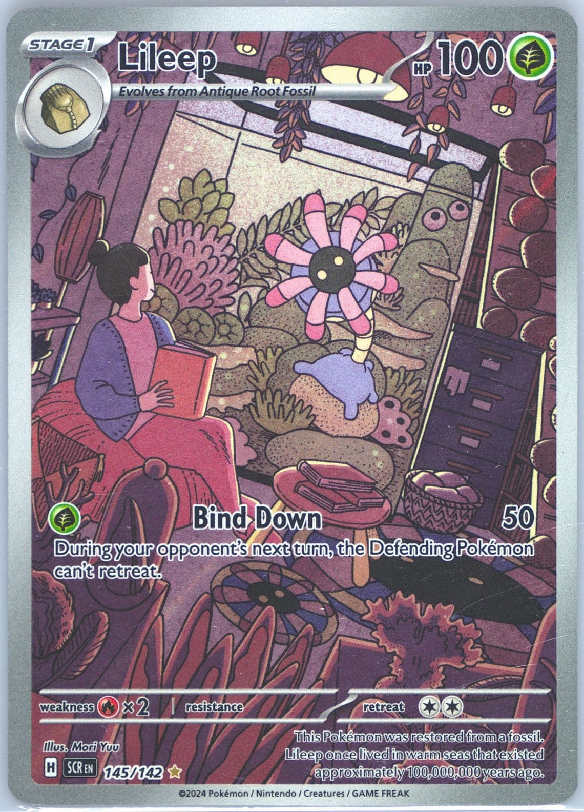 Lileep Illustration Rare (145) 2024 Pokemon Scr EN-Stellar Crown