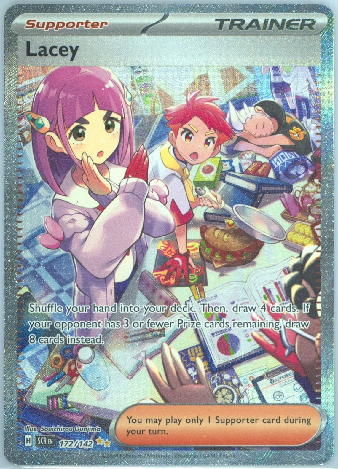 Lacey Special Illustration Rare (172) 2024 Pokemon Scr EN-Stellar Crown