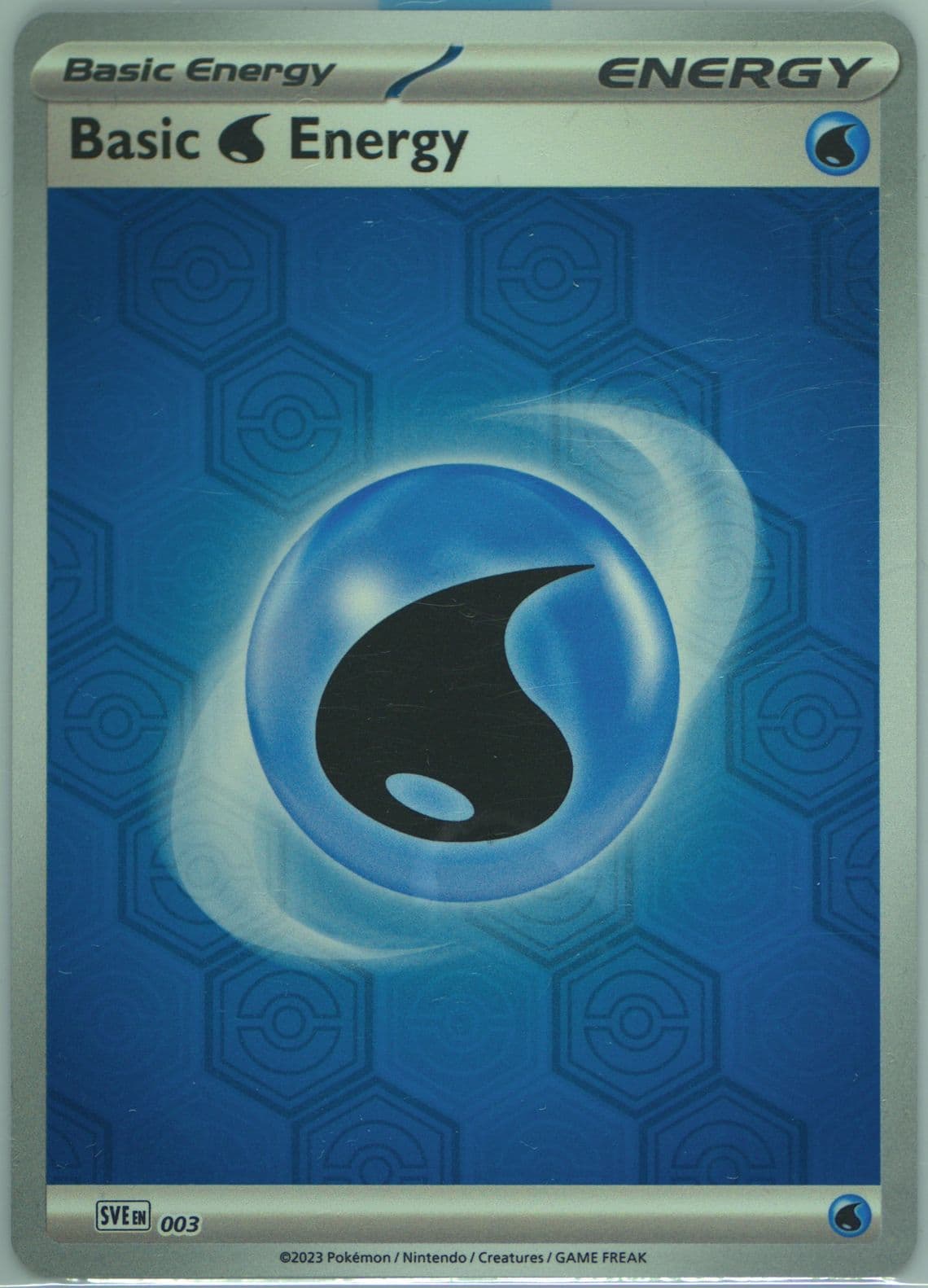 Basic Water Energy Reverse Holo (003) 2024 Pokemon Sve EN-Basic Energies