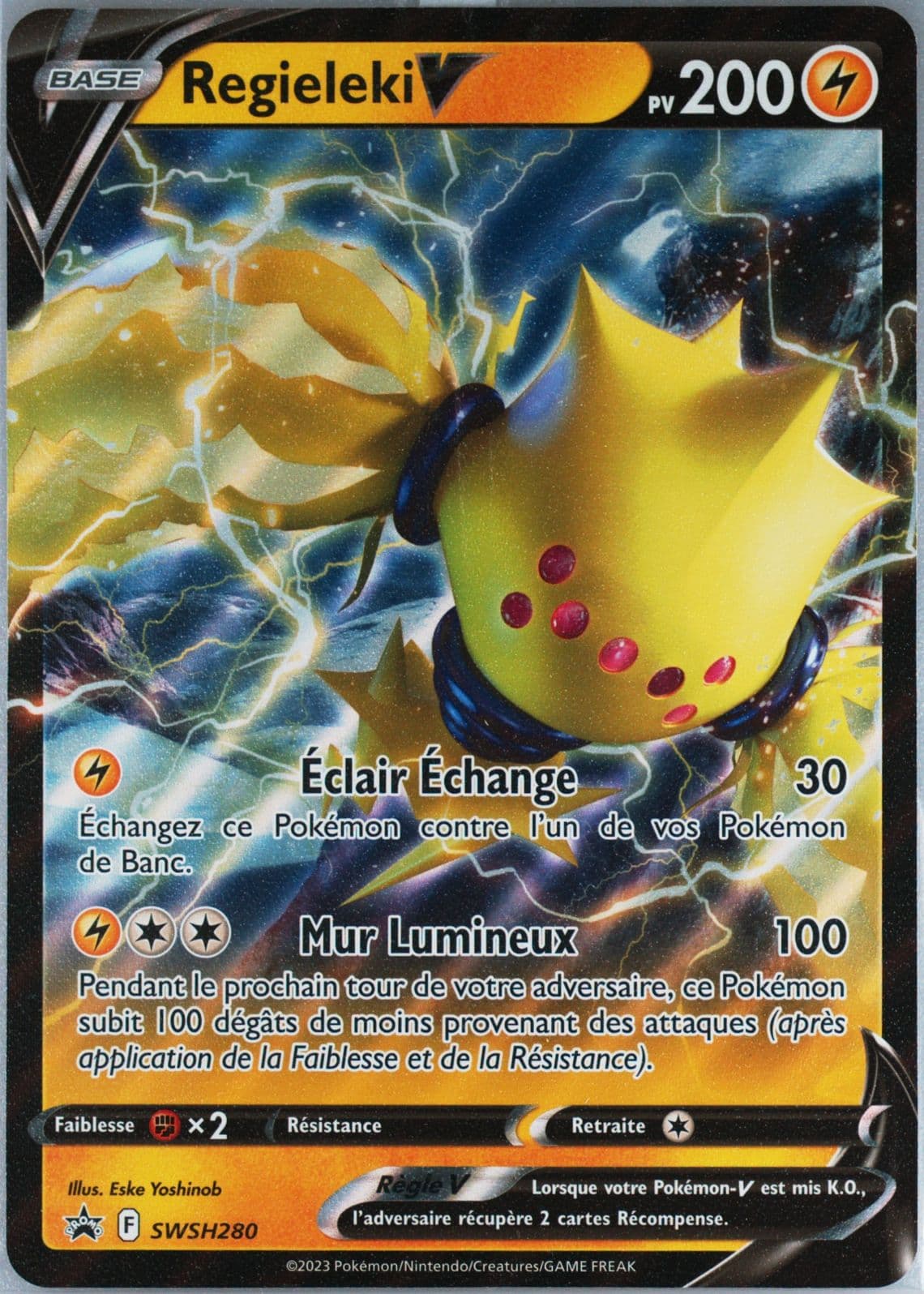 Regieleki V Crown Zenith Collections-Regieleki V-Jumbo-French (280) 2023 Pokemon Swsh Black Star Promo
