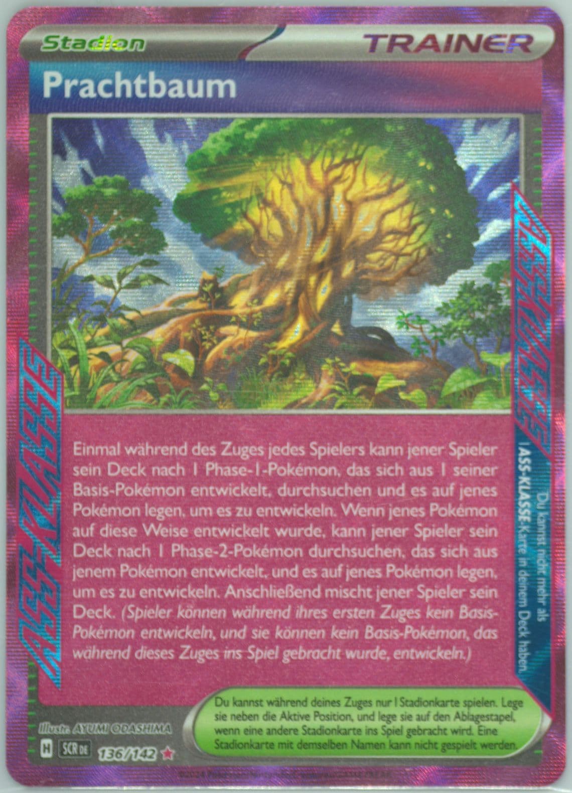 Grand Tree (136) 2024 Pokemon German Scr de-Stellar Crown