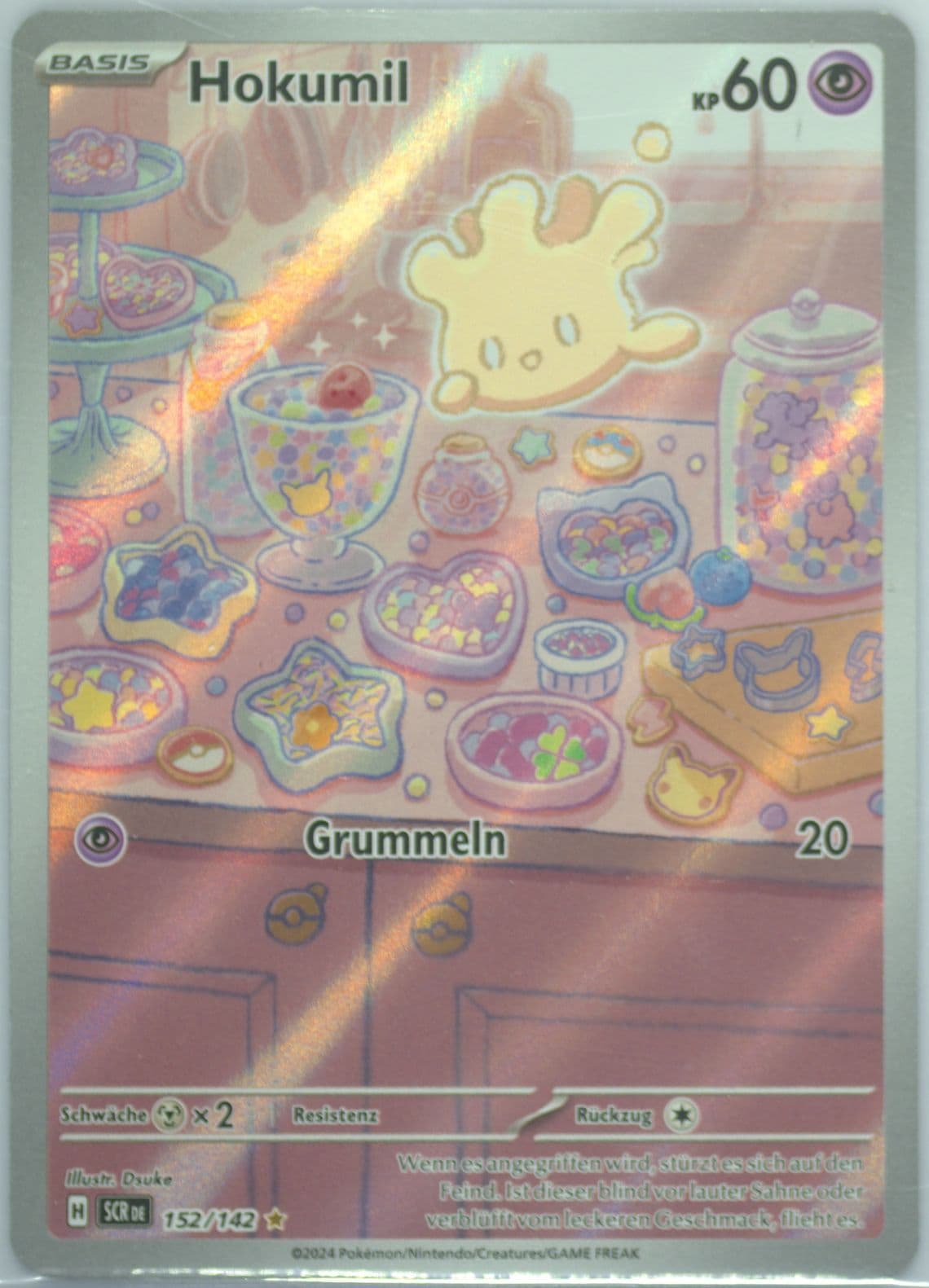 Milcery Illustration Rare (152) 2024 Pokemon German Scr de-Stellar Crown