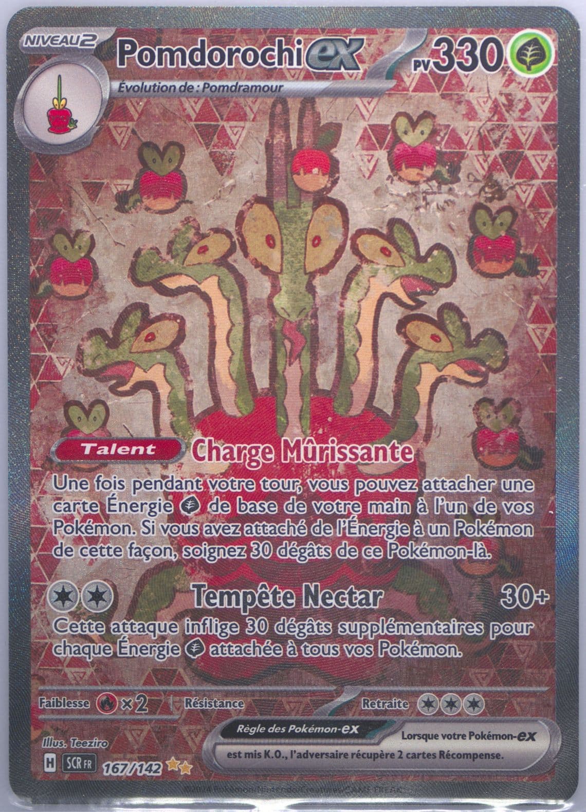 Hydrapple EX Special Illustration Rare (167) 2024 Pokemon French Scr FR-Stellar Crown