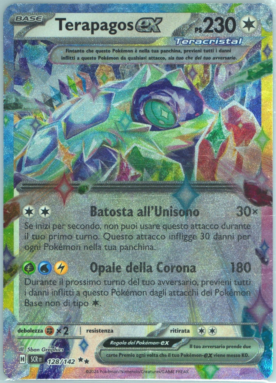 Terapagos EX (128) 2024 Pokemon Italian Scr It-Stellar Crown