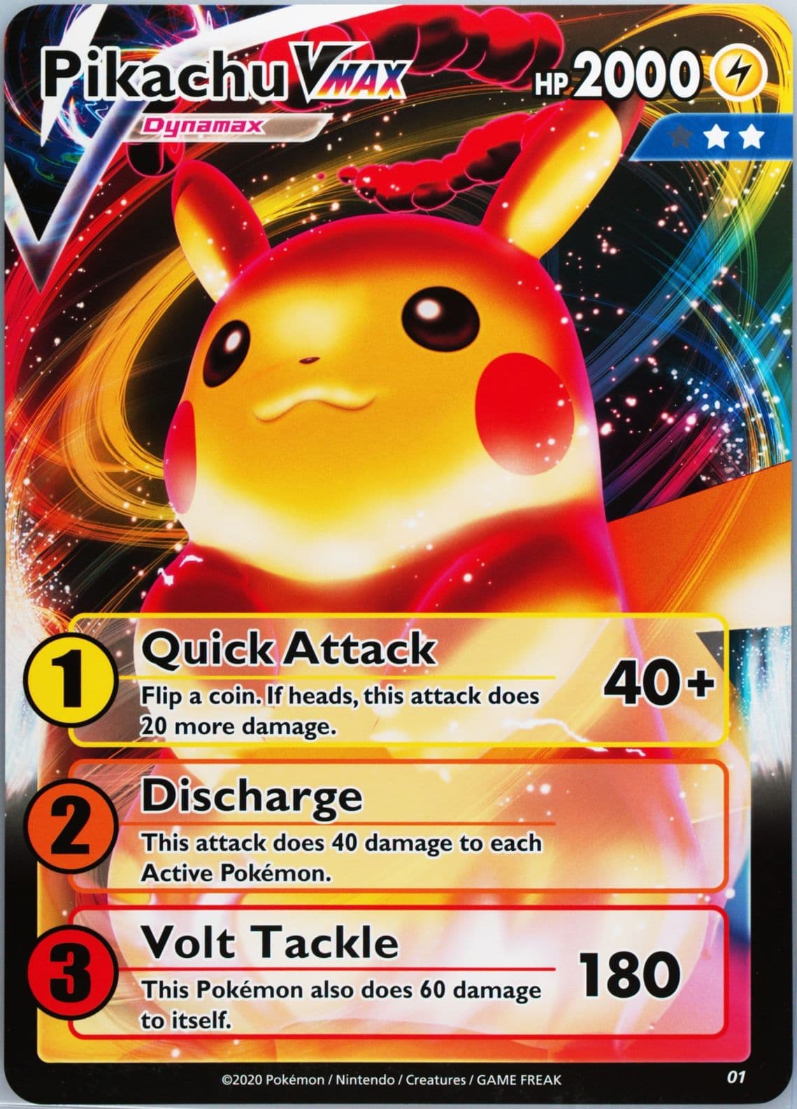 Pikachu Vmax Level 2 (01) 2020 Pokemon Raid Battle