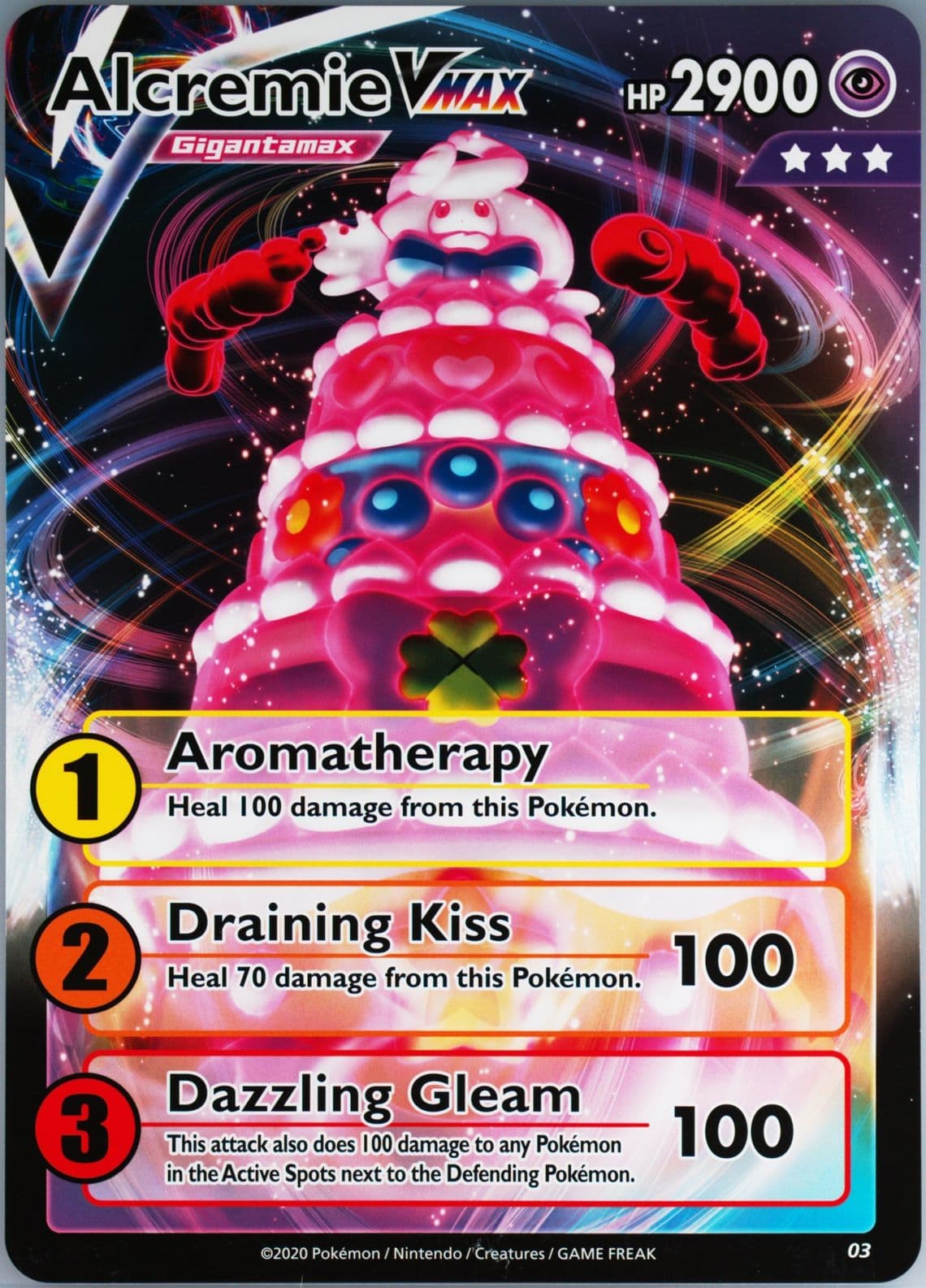 Alcremie Vmax Level 3 (03) 2020 Pokemon Raid Battle