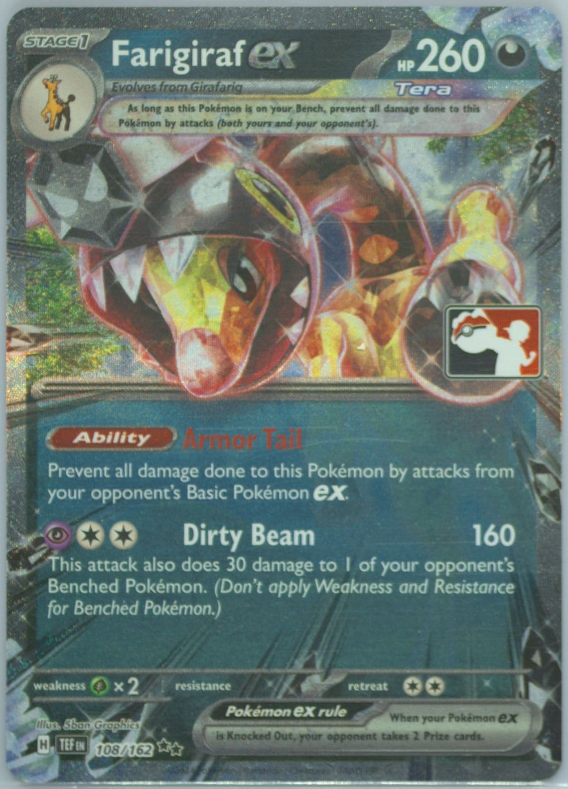 Farigiraf EX (108) 2024 Pokemon Play! Pokemon Prize Pack: Series 5