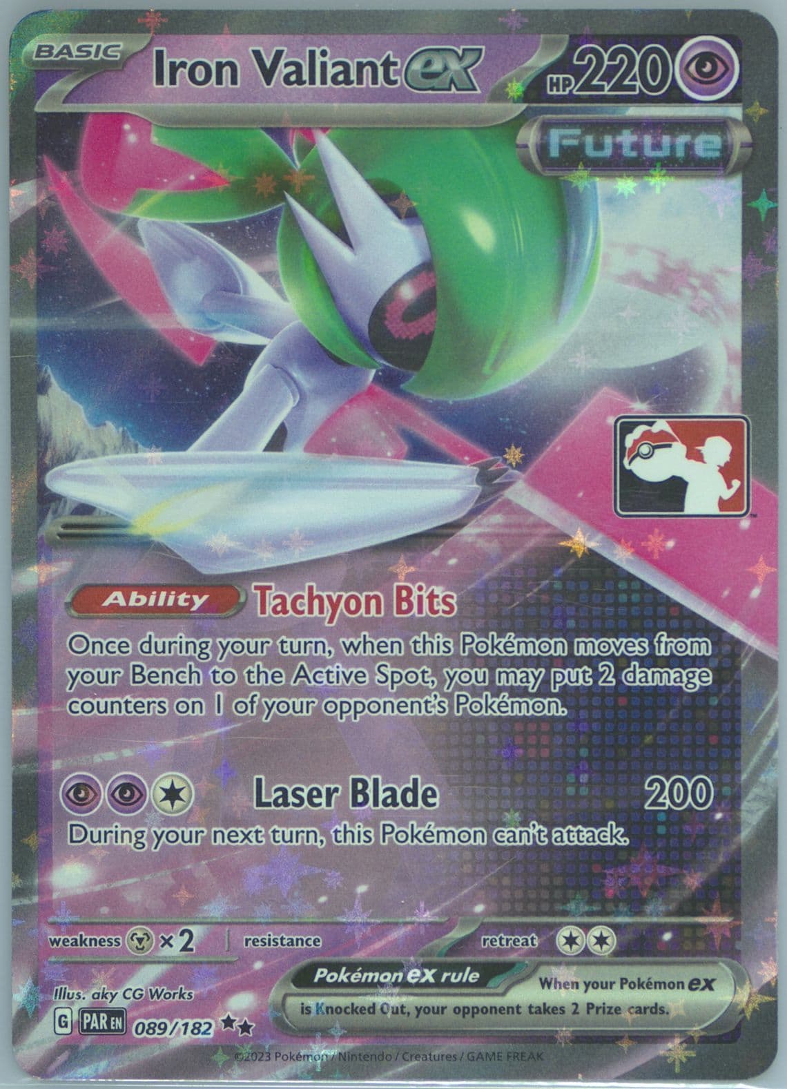 Iron Valiant EX (089) 2024 Pokemon Play! Pokemon Prize Pack: Series 5