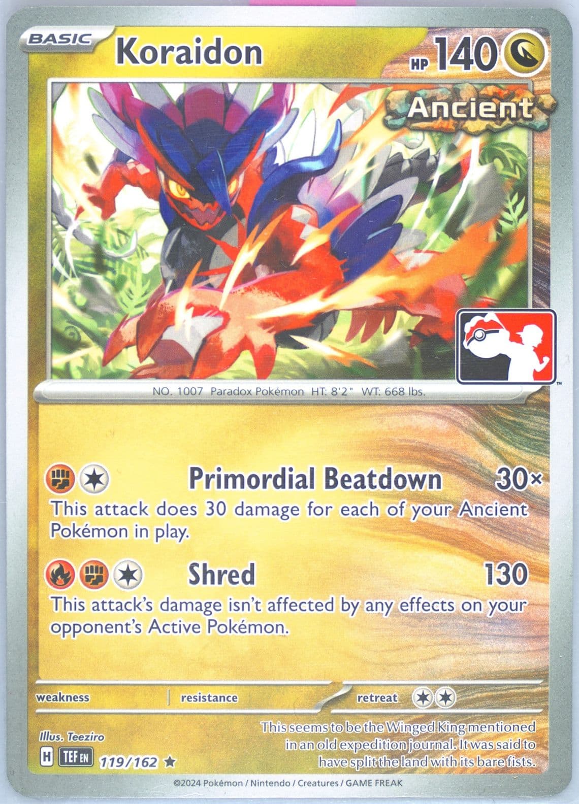 Koraidon (119) 2024 Pokemon Play! Pokemon Prize Pack: Series 5