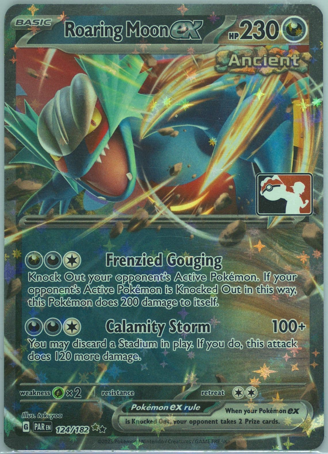 Roaring Moon EX (124) 2024 Pokemon Play! Pokemon Prize Pack: Series 5