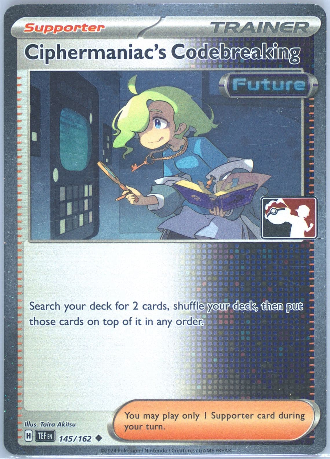 Ciphermaniac's Codebreaking Holo (145) 2024 Pokemon Play! Pokemon Prize Pack: Series 5