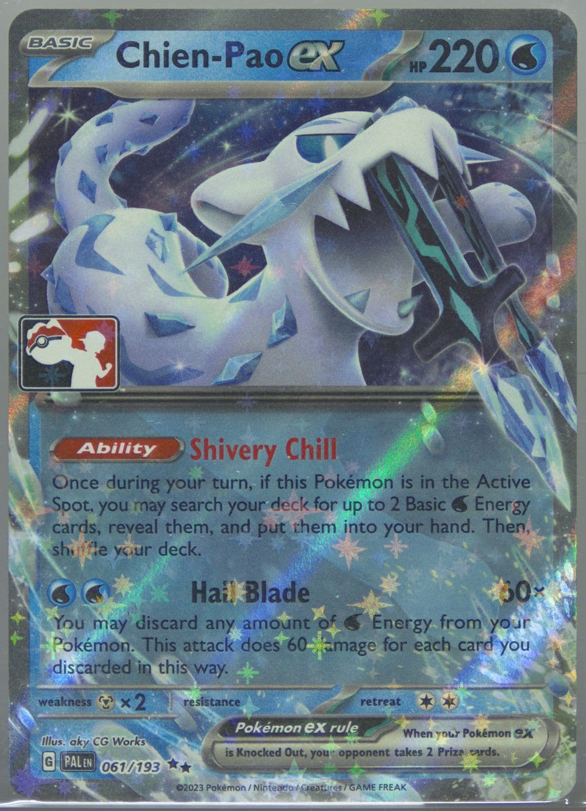 Chien-Pao EX (061) 2024 Pokemon Play! Pokemon Prize Pack