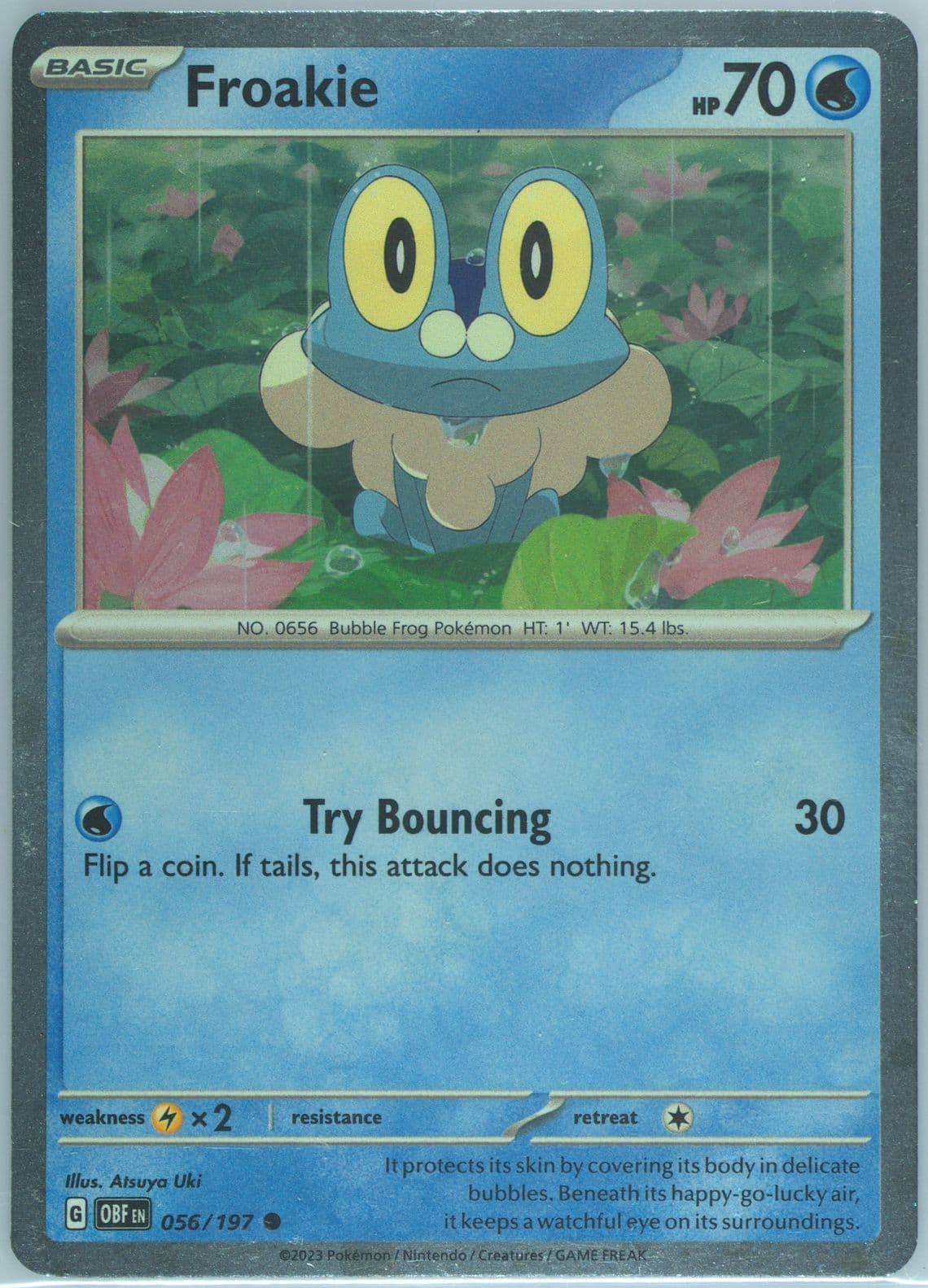 Froakie Shrouded Fable Special Illustration Collection (056) 2024 Pokemon Obf EN-Obsidian Flames