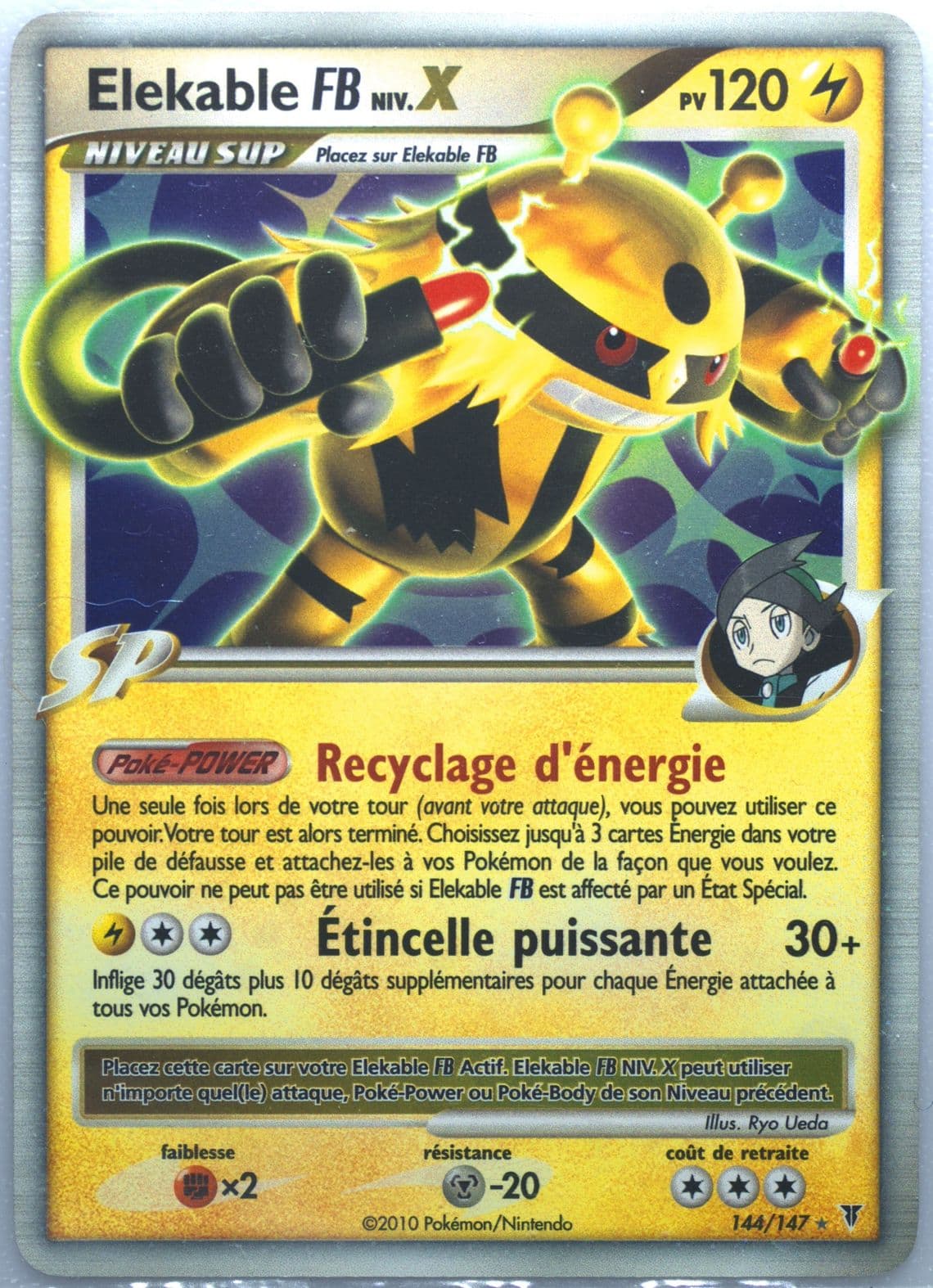 Elekable FB Niv.X-Holo (144) 2010 Pokemon French Platinum Supreme Victors