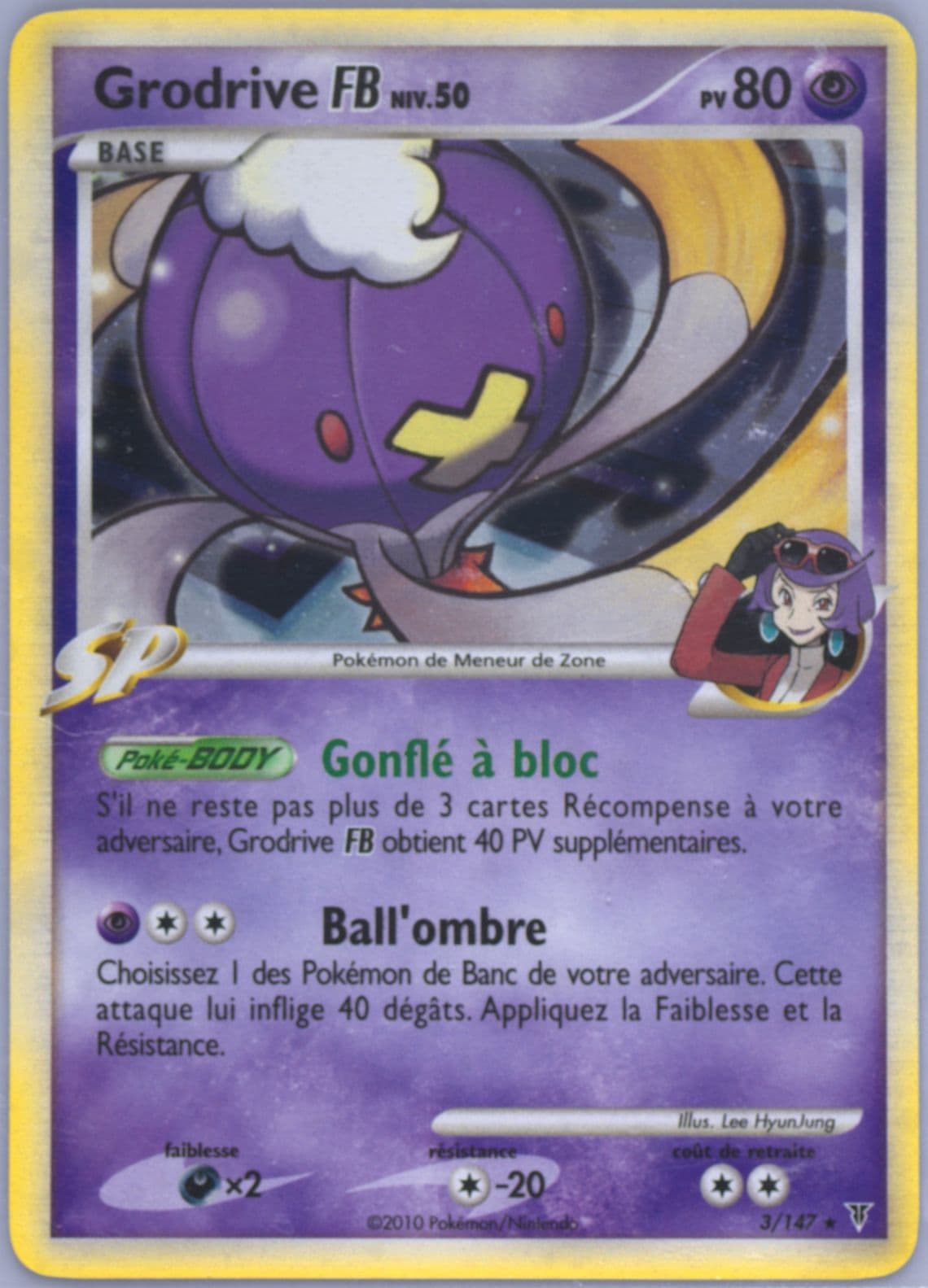 Grodrive FB-Holo (3) 2010 Pokemon French Platinum Supreme Victors