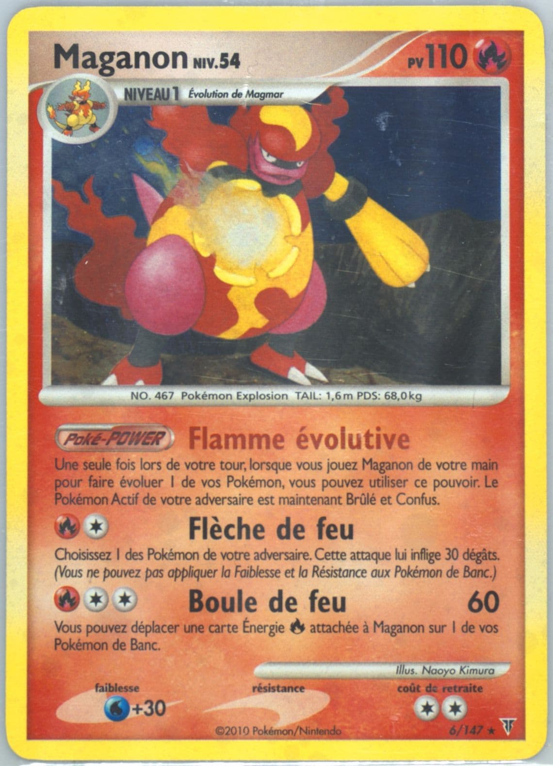 Maganon-Holo (6) 2010 Pokemon French Platinum Supreme Victors