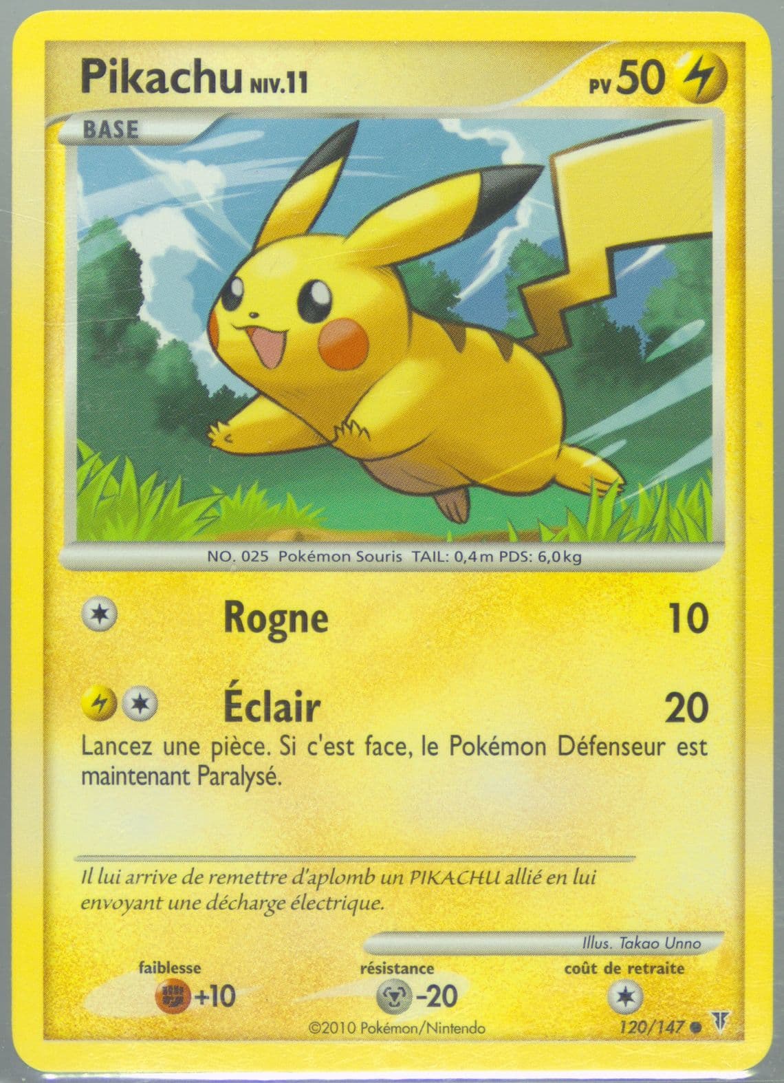 Pikachu (120) 2010 Pokemon French Platinum Supreme Victors