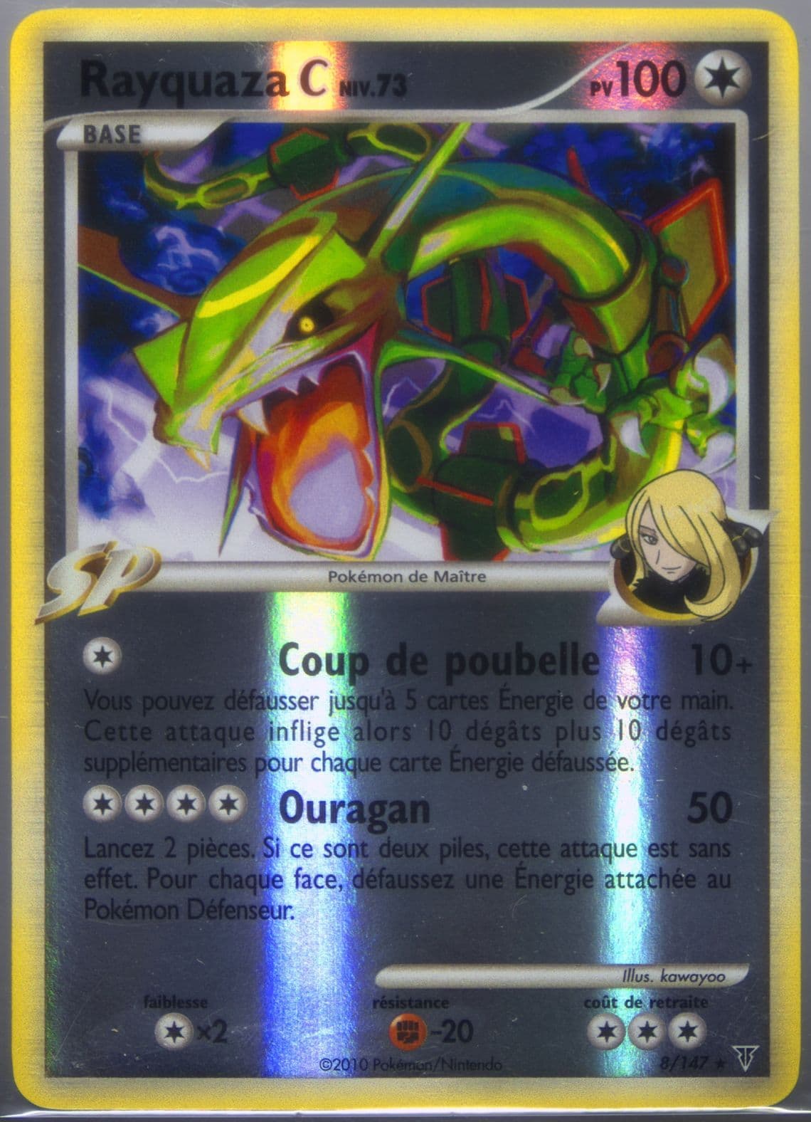 Rayquaza C-Reverse Foil (8) 2010 Pokemon French Platinum Supreme Victors