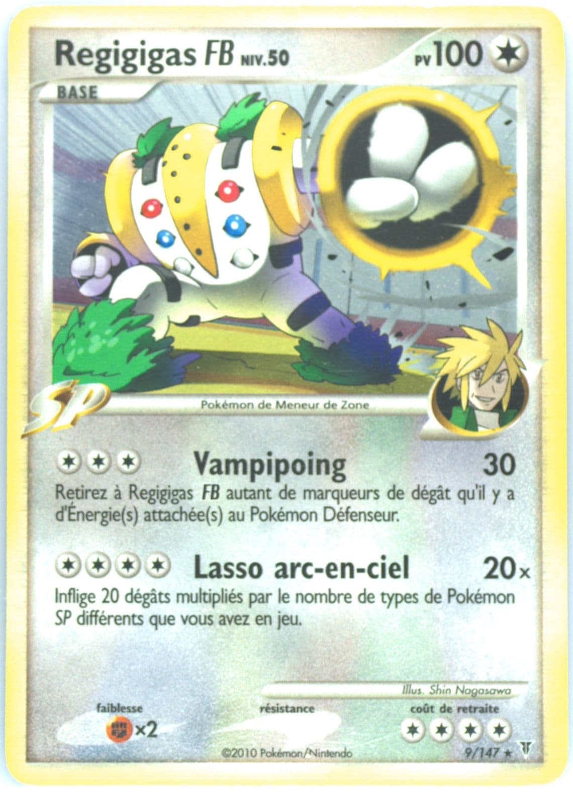 Regigigas FB-Holo (9) 2010 Pokemon French Platinum Supreme Victors