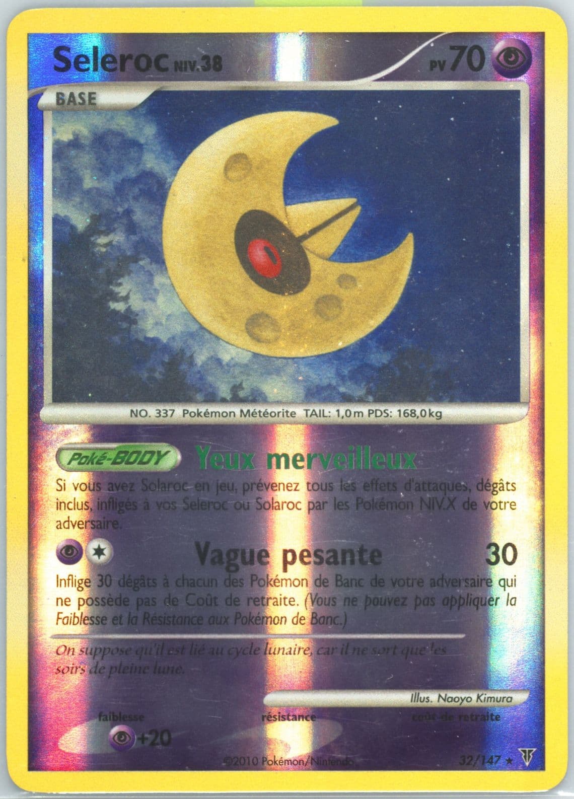 Seleroc-Reverse Foil (32) 2010 Pokemon French Platinum Supreme Victors