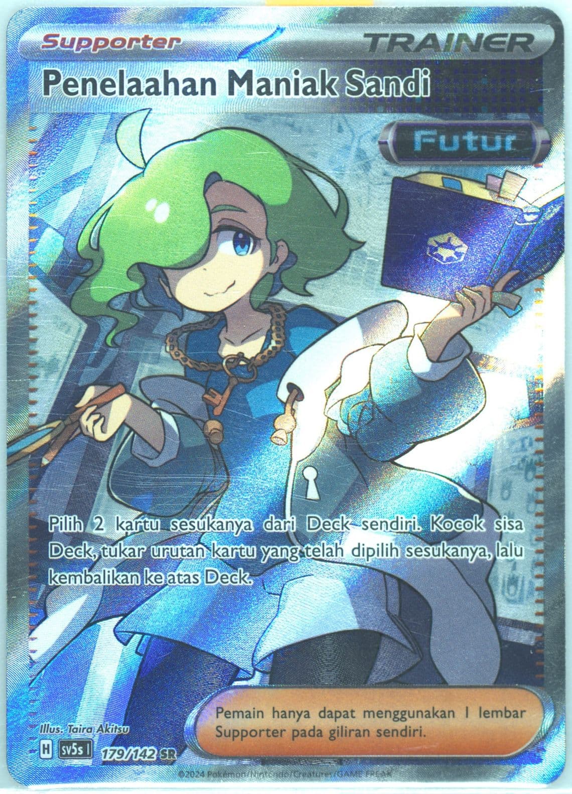 Ciphermaniac's Codebreaking Super Rare (179) 2024 Pokemon Indonesian Sv5s I-Ace Paradox