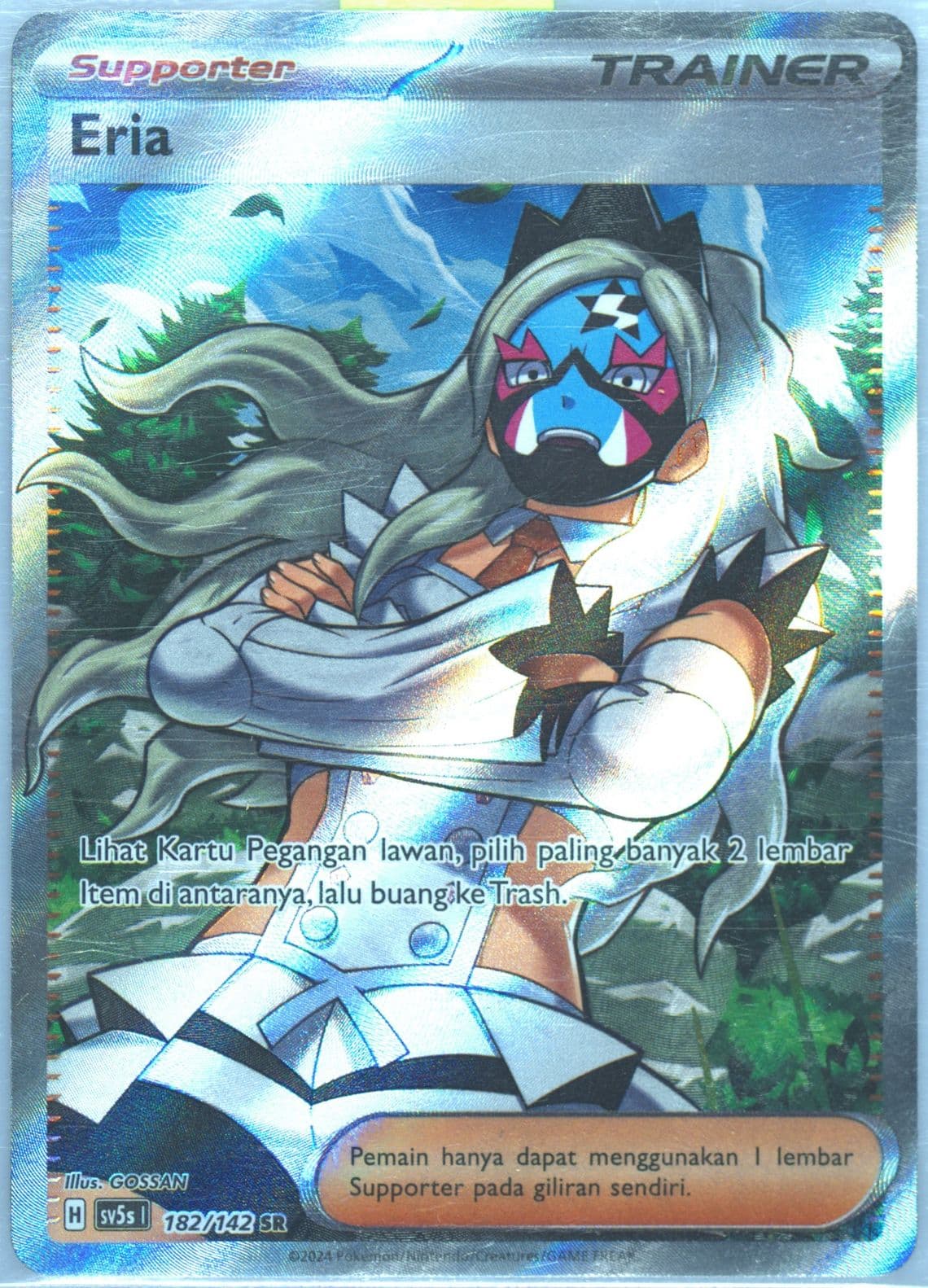 Eri Super Rare (182) 2024 Pokemon Indonesian Sv5s I-Ace Paradox