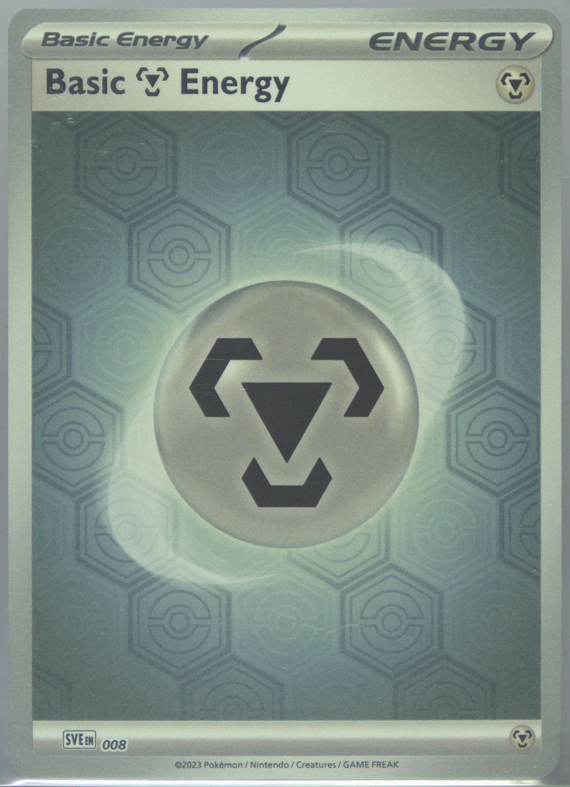 Basic Metal Energy Reverse Holo (008) 2024 Pokemon Sve EN-Basic Energies
