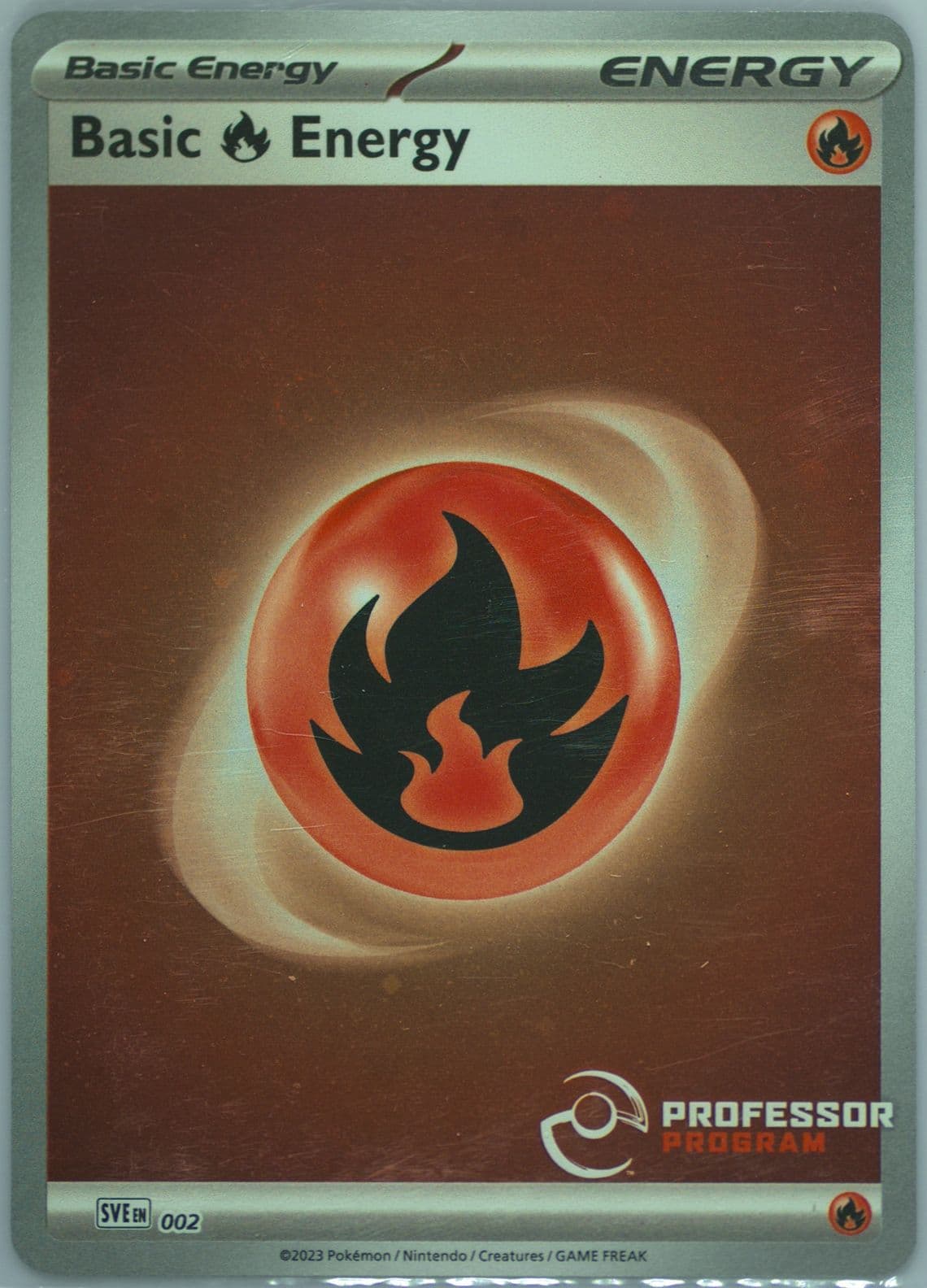Basic Fire Energy Holo (002) 2024 Pokemon Professor Program Promos