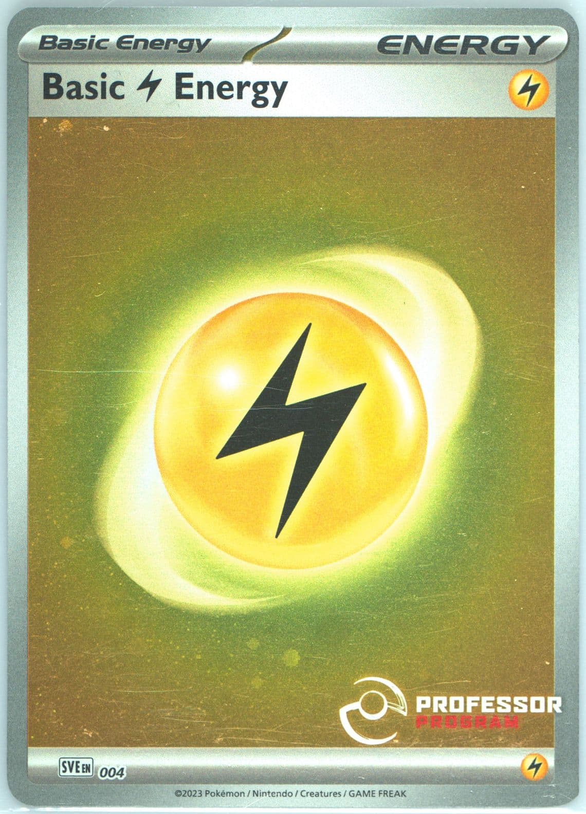 Basic Lightning Energy Holo (004) 2024 Pokemon Professor Program Promos
