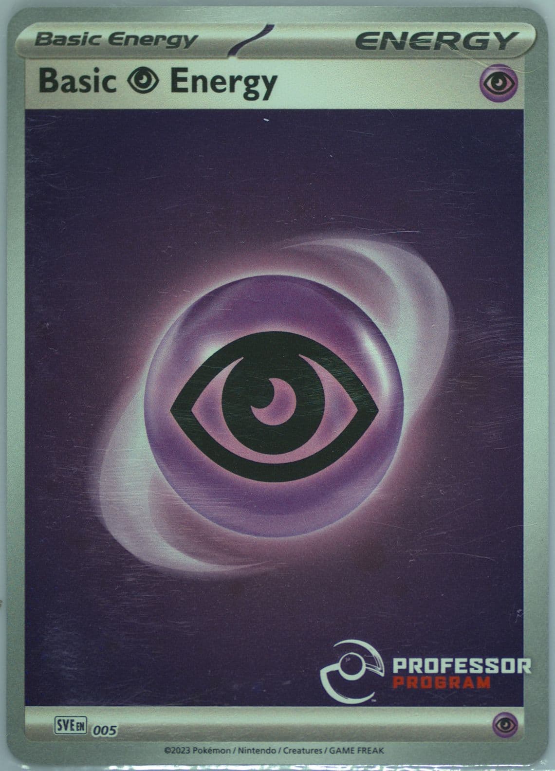 Basic Psychic Energy Holo (005) 2024 Pokemon Professor Program Promos