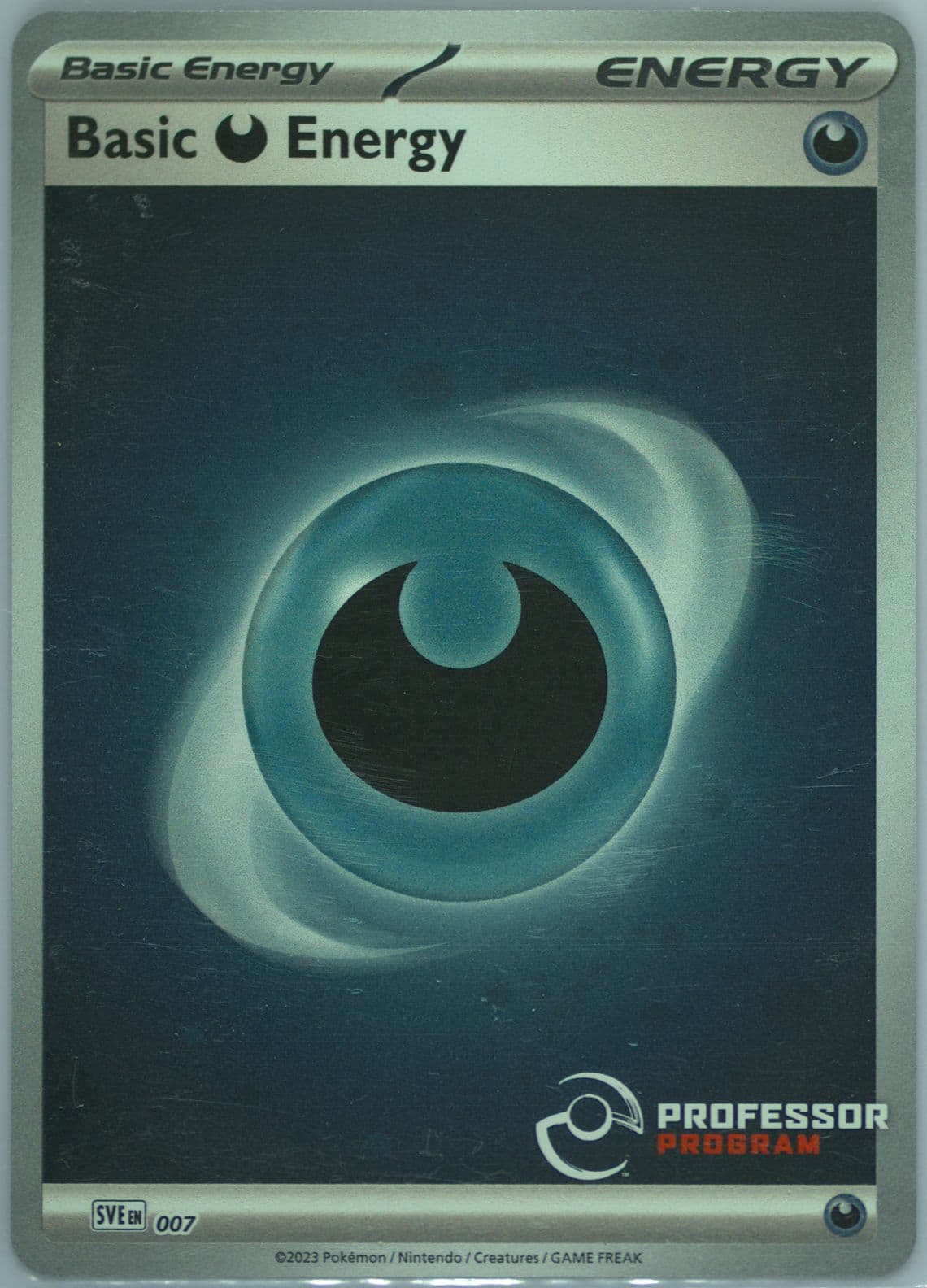 Basic Darkness Energy Holo (007) 2024 Pokemon Professor Program Promos