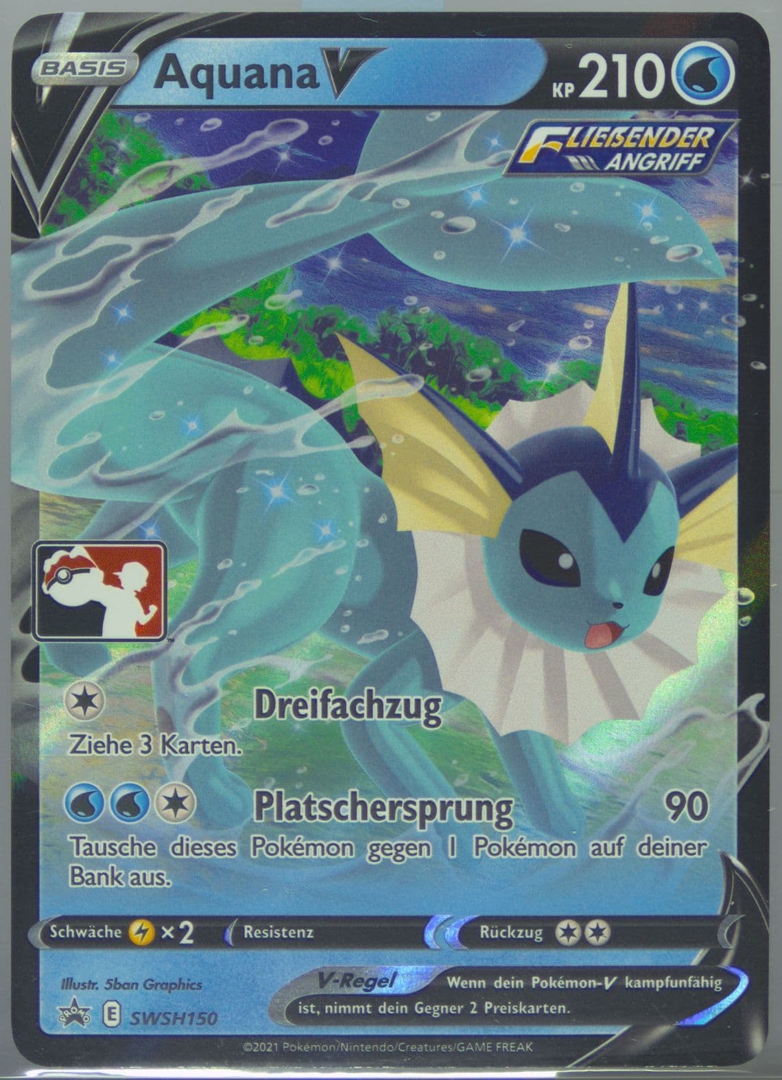 Aquana V German (150) 2022-2023 Pokemon Play! Pokemon Prize Pack