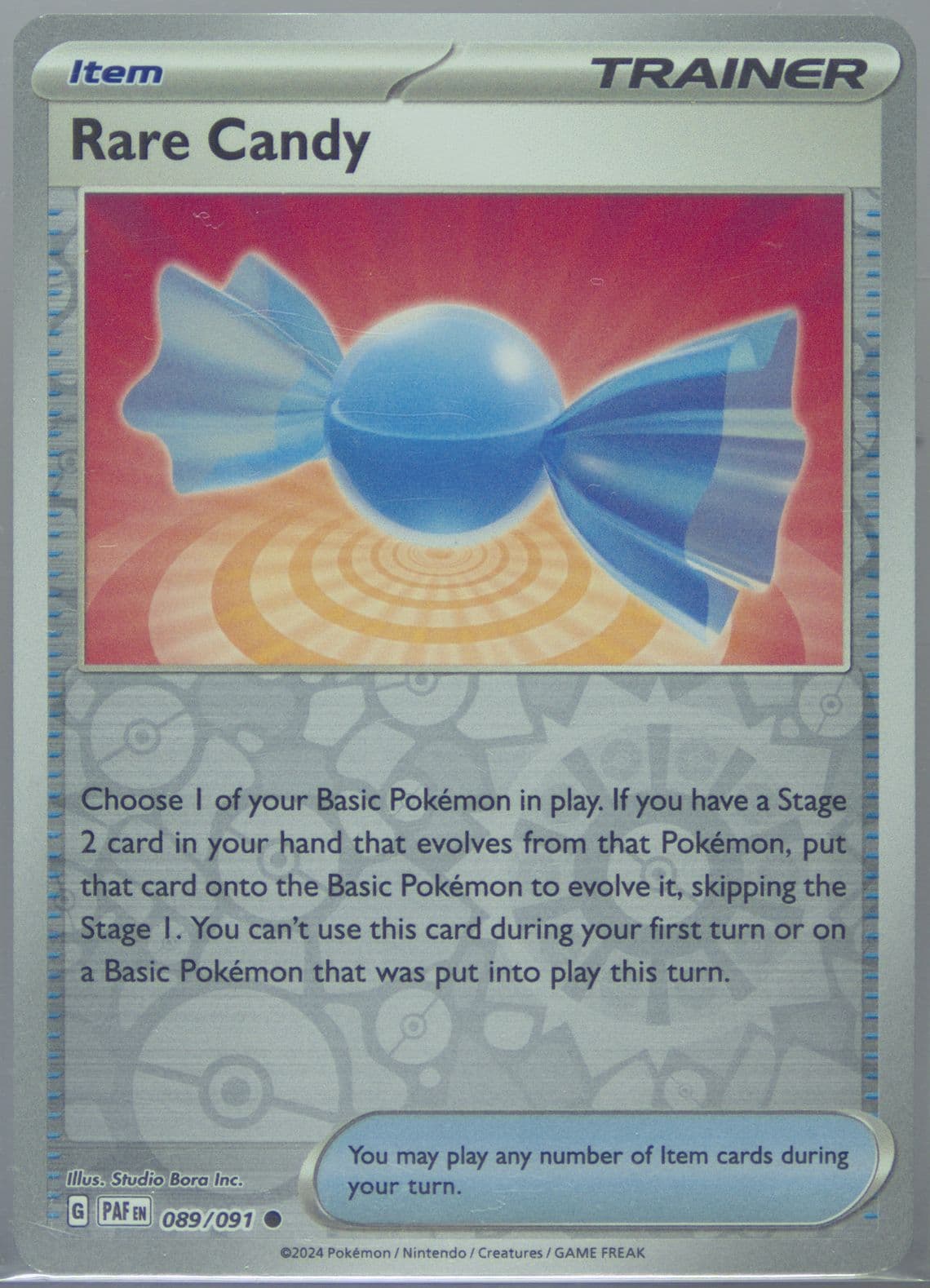Rare Candy Reverse Holo (089) 2024 Pokemon Paf EN-Paldean Fates