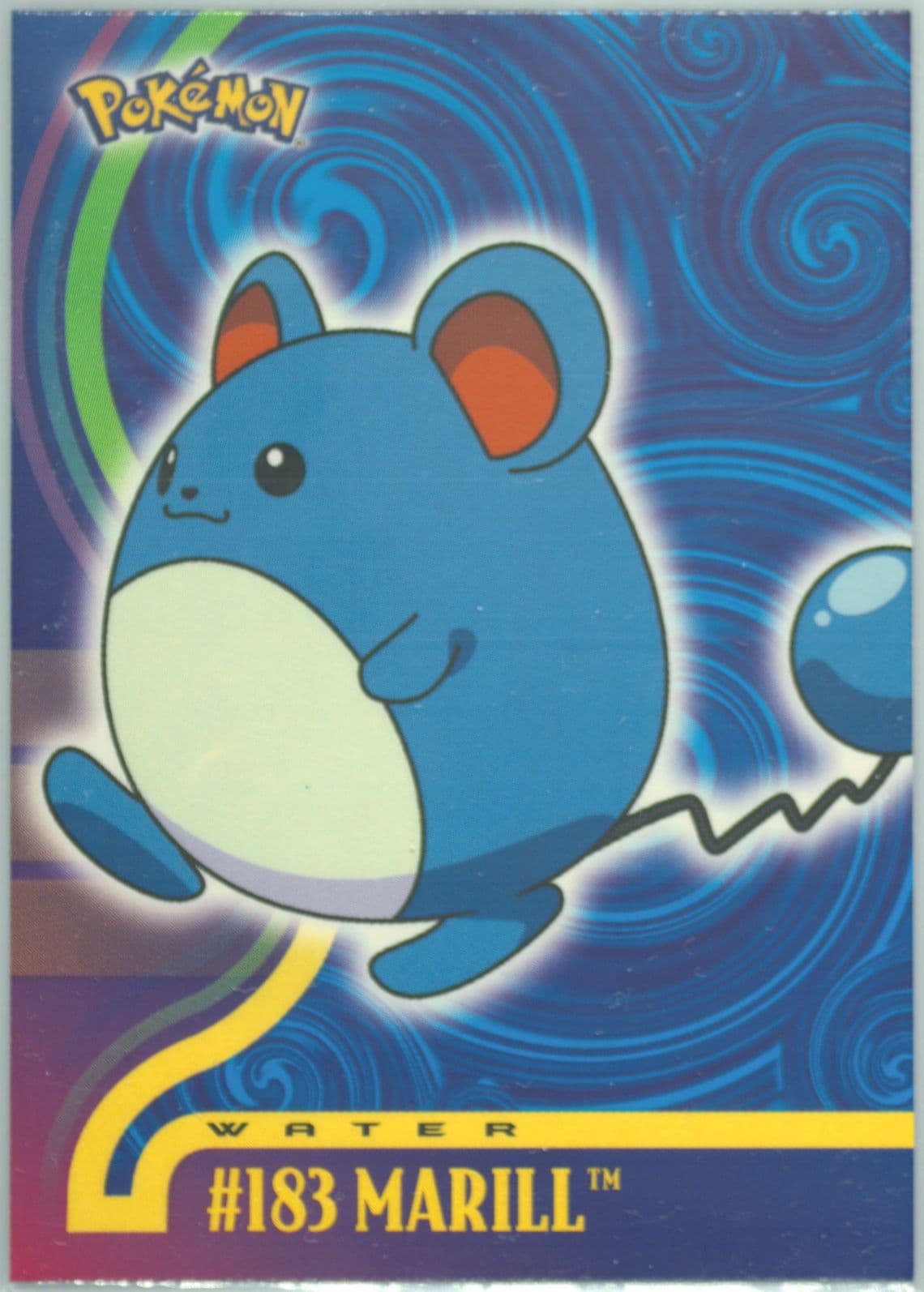 Marill United Kingdom (183) 2001 Topps Pokemon Johto Series 1