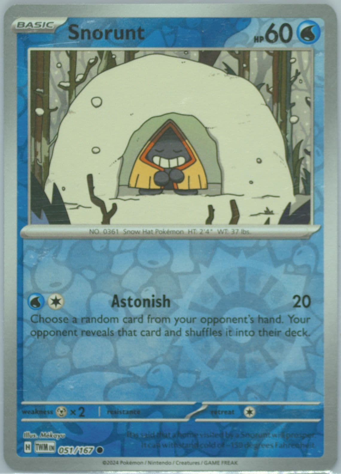 Snorunt Reverse Holo (051) 2024 Pokemon Twm EN-Twilight Masquerade
