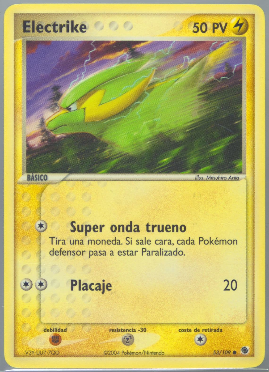 Electrike (53) 2004 Pokemon Spanish EX Ruby & Sapphire