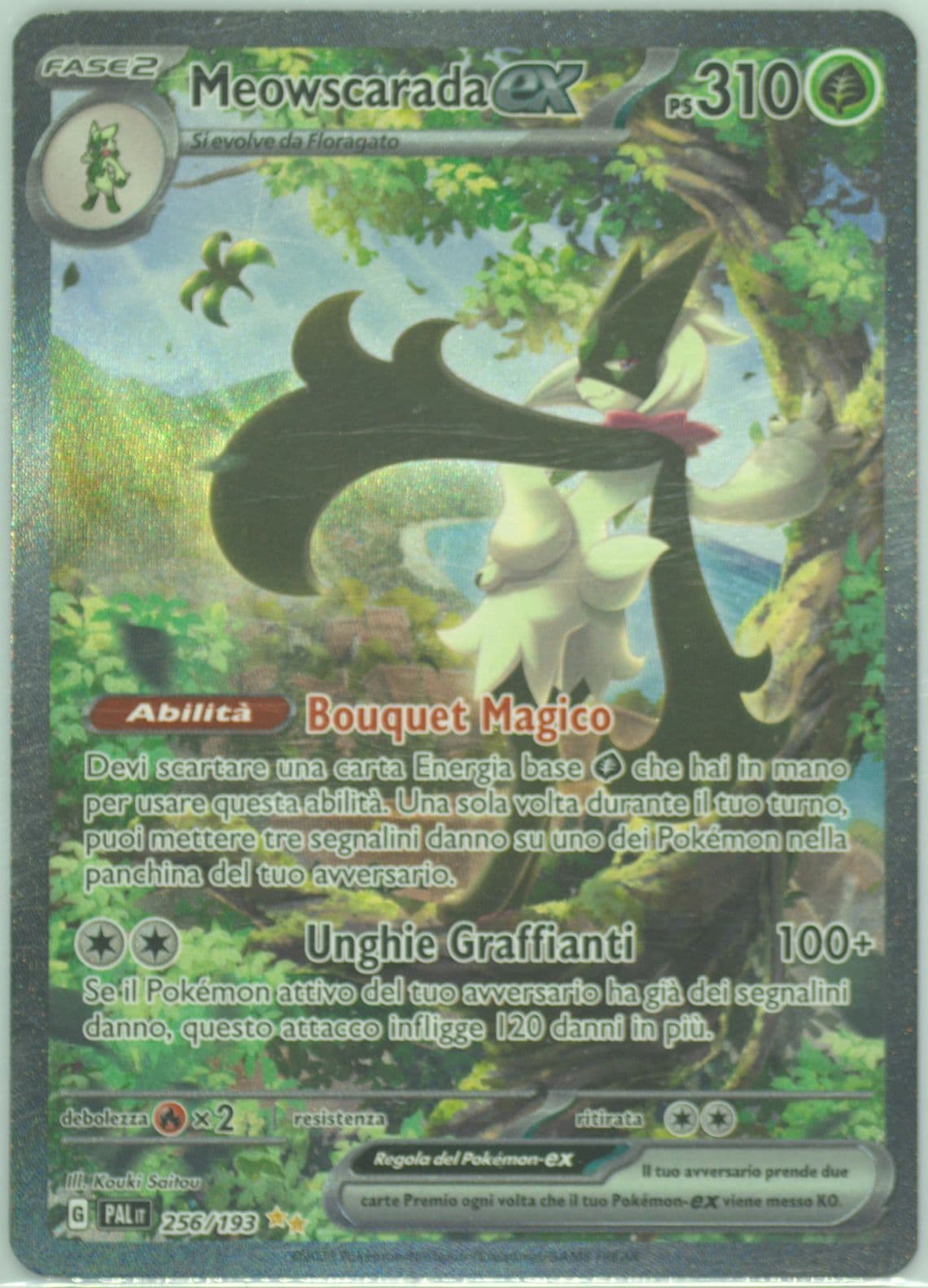Meowscarada EX Special Illustration Rare (256) 2023 Pokemon Italian Pal It-Paldea Evolved