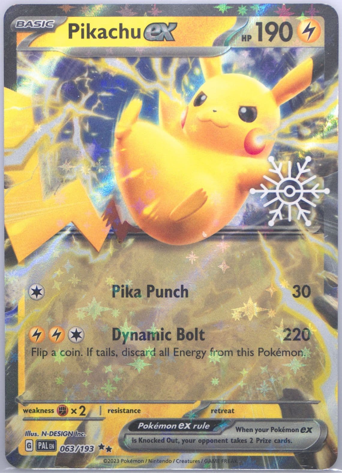 Pikachu EX (063) 2024 Pokemon Holiday Calendar