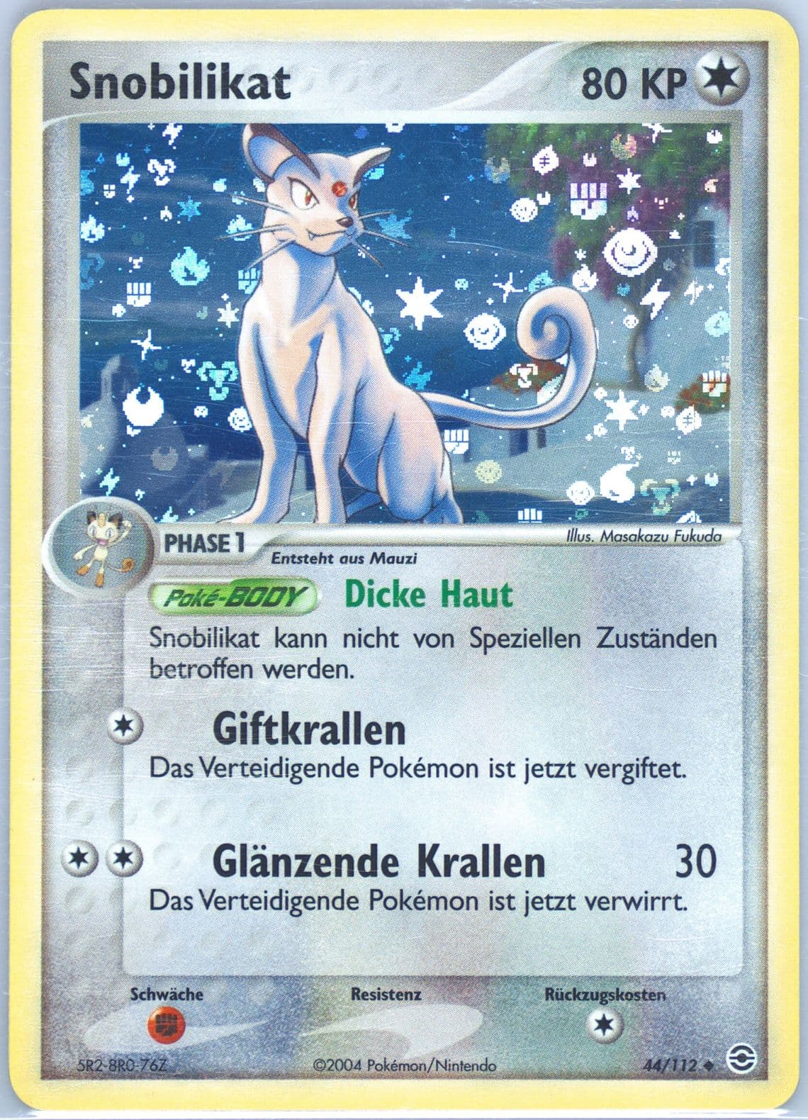 Snobilikat-Reverse Foil German (44) 2004 Pokemon EX Fire Red & Leaf Green