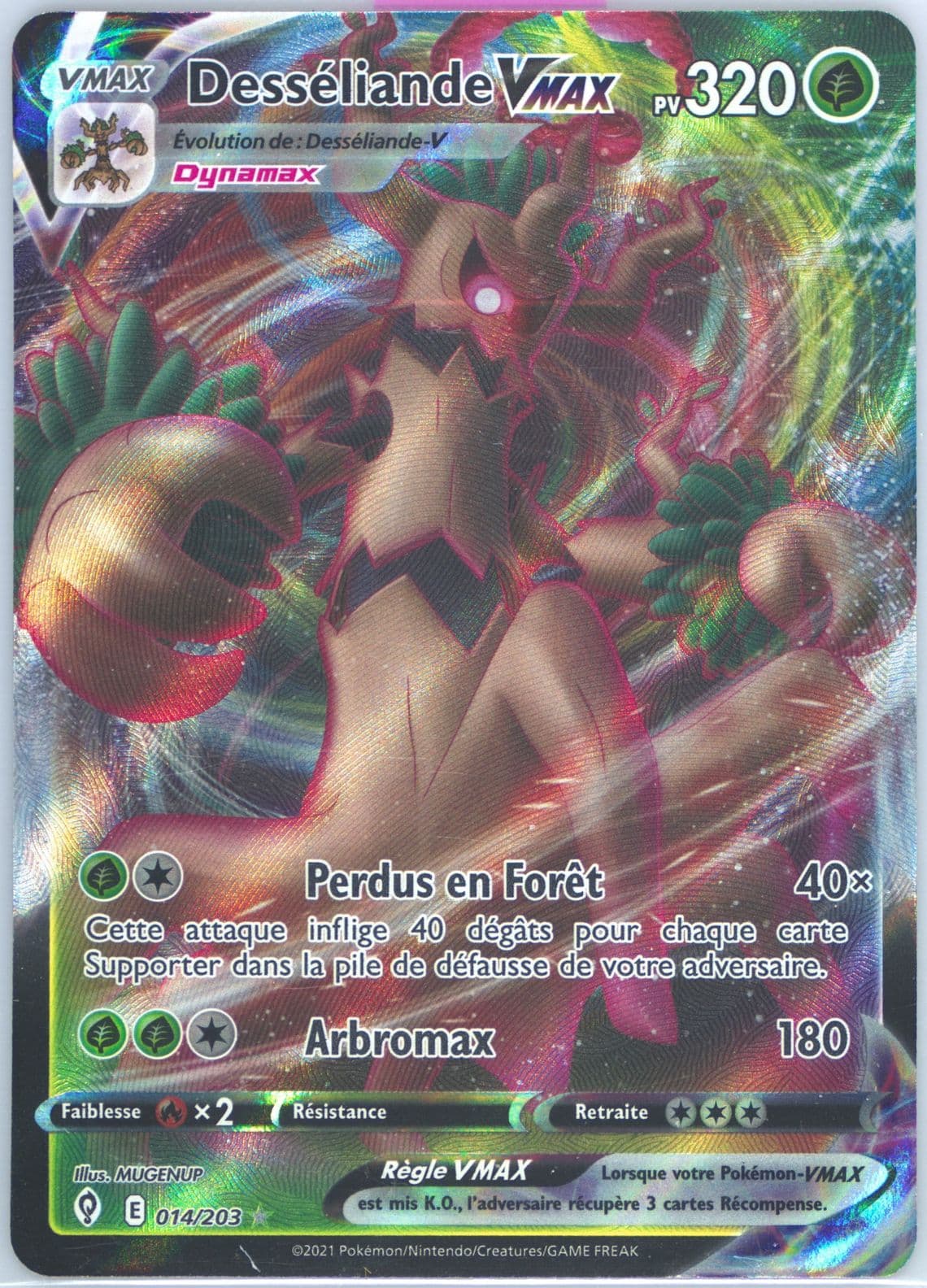 Full Art/Desseliande Vmax French (014) 2021 Pokemon Sword & Shield Evolving Skies