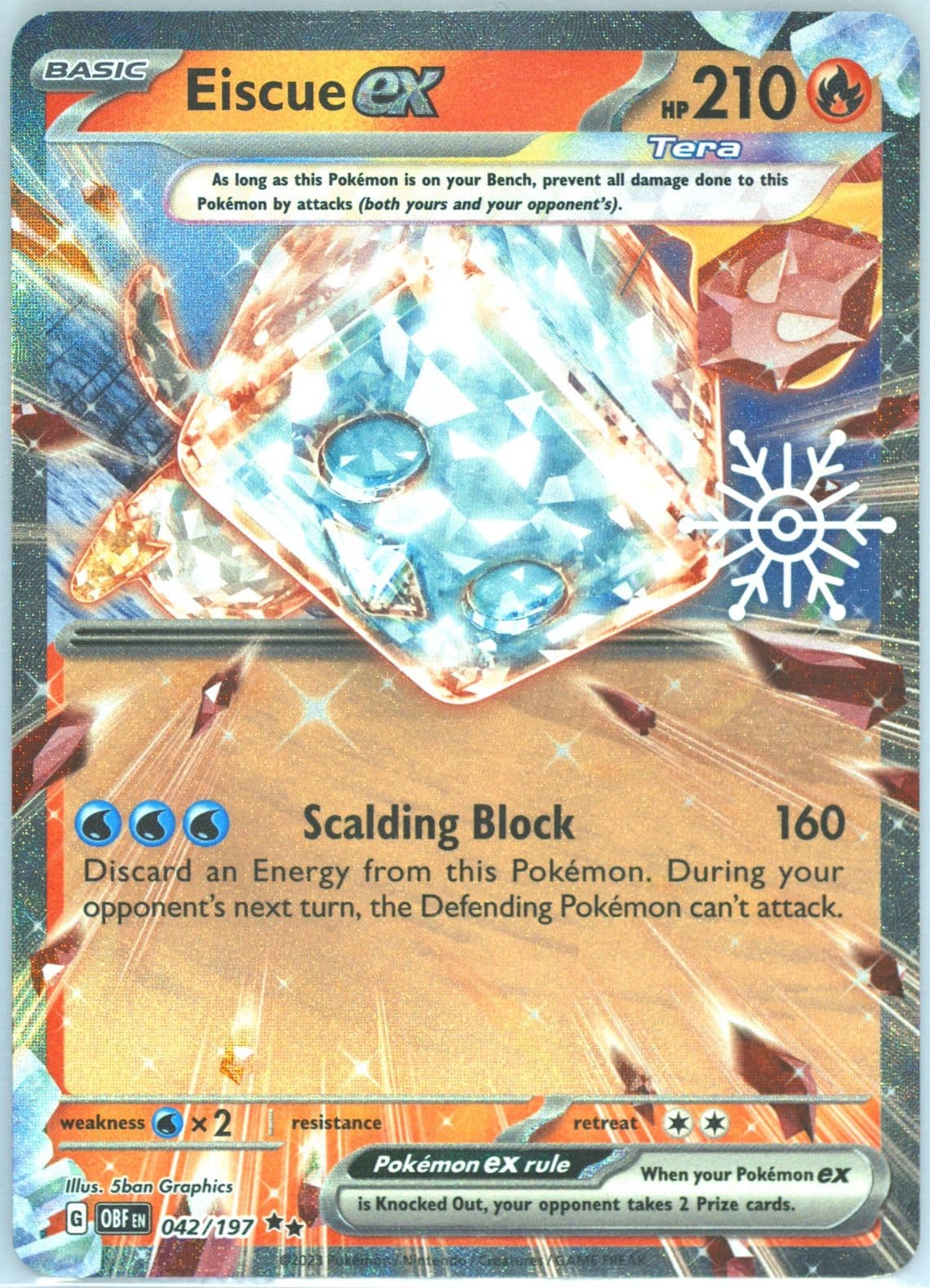 Eiscue EX (042) 2024 Pokemon Holiday Calendar