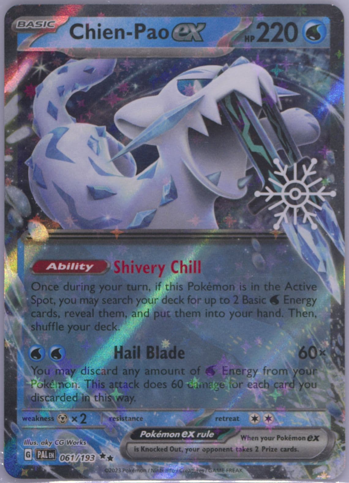 Chien-Pao EX (061) 2024 Pokemon Holiday Calendar